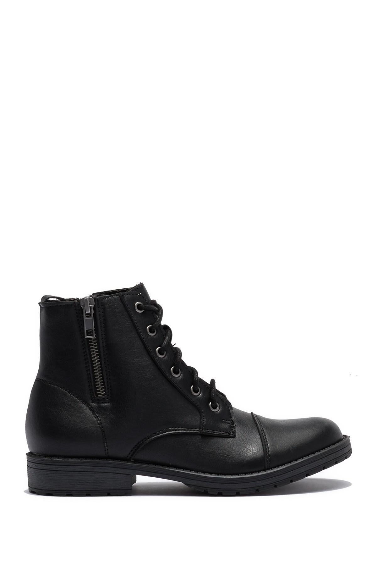 madden girl combat boots black
