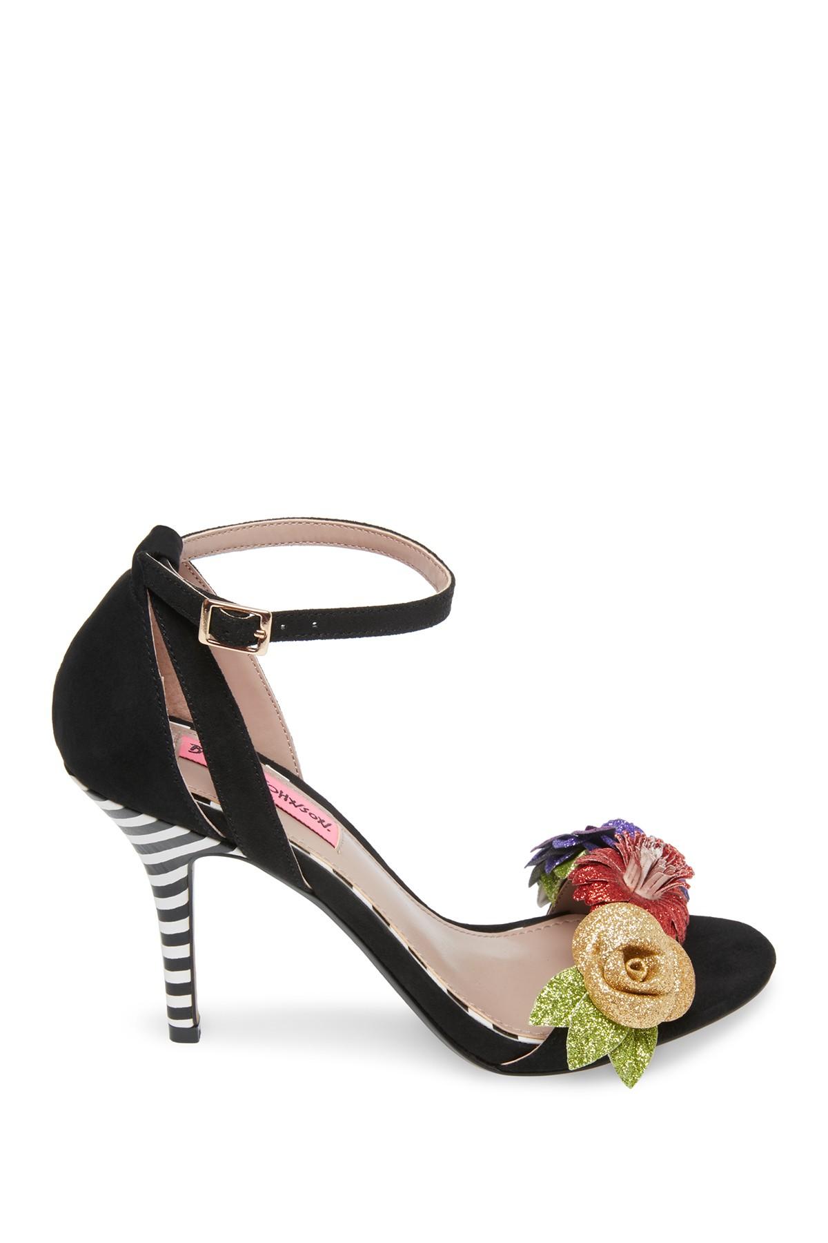 Betsey Johnson Fluer Dress Sandals in Black Lyst