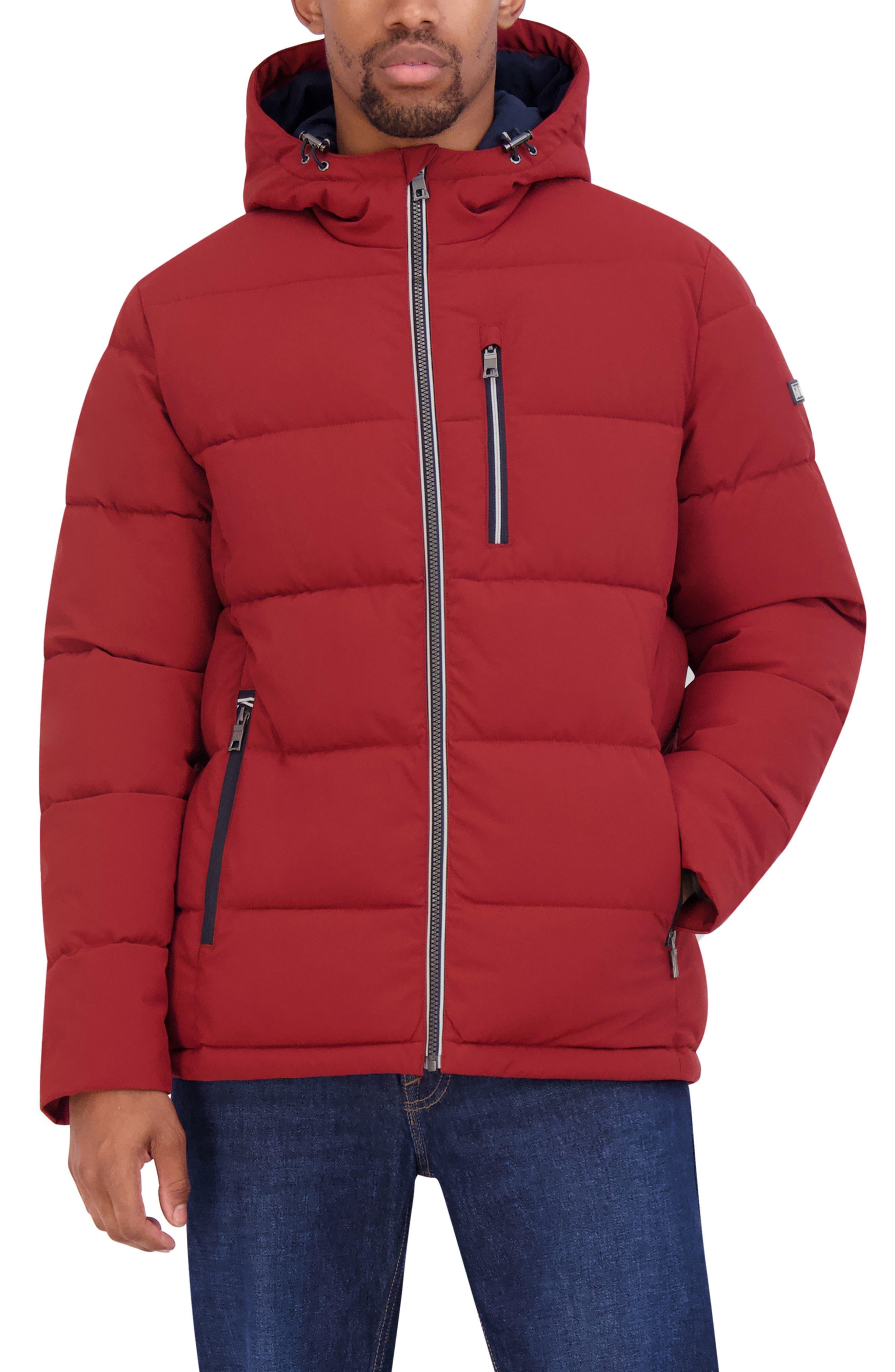 Red nautica cheap puffer jacket