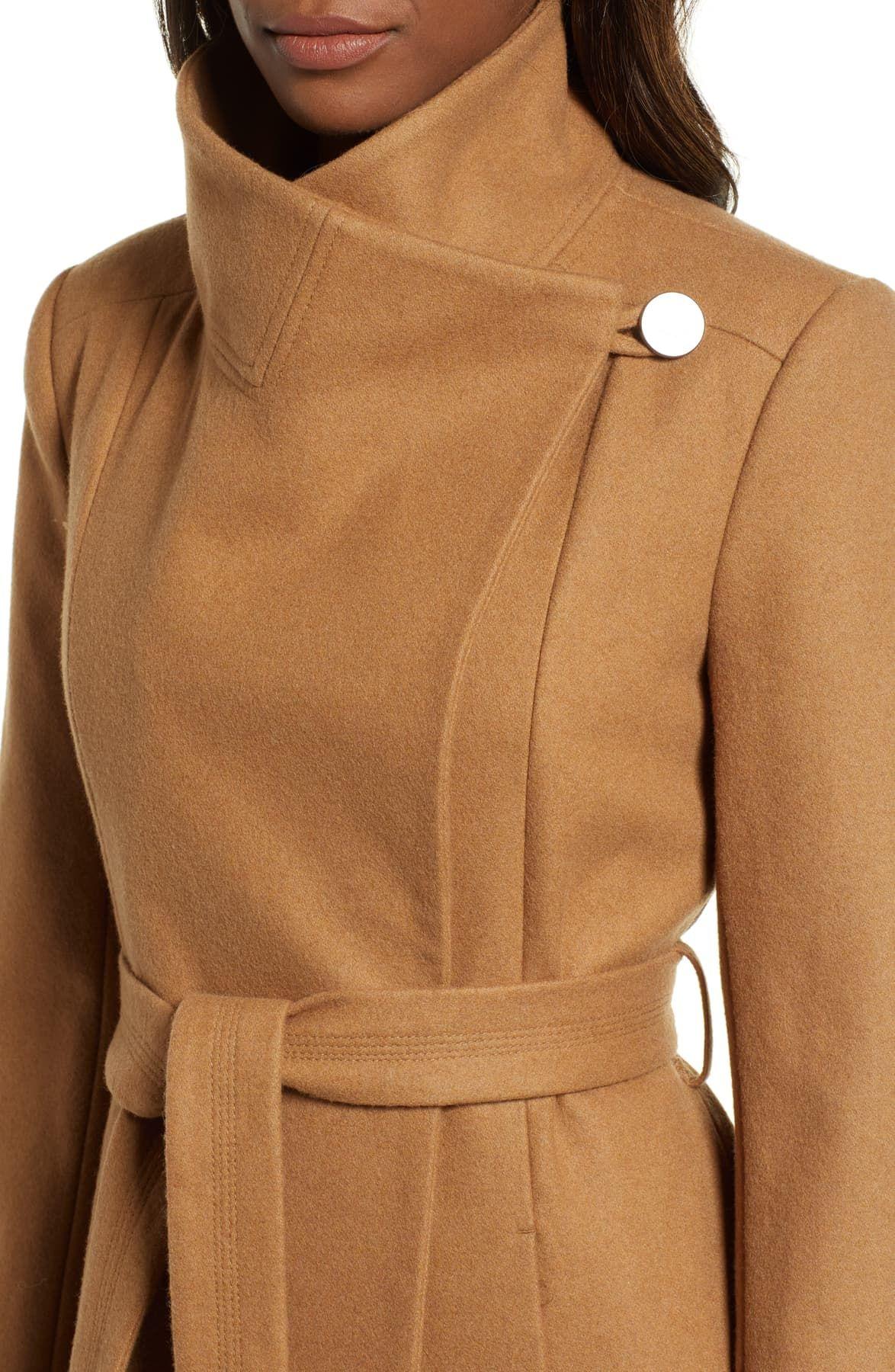 kenneth cole new york fencer melton wool maxi coat