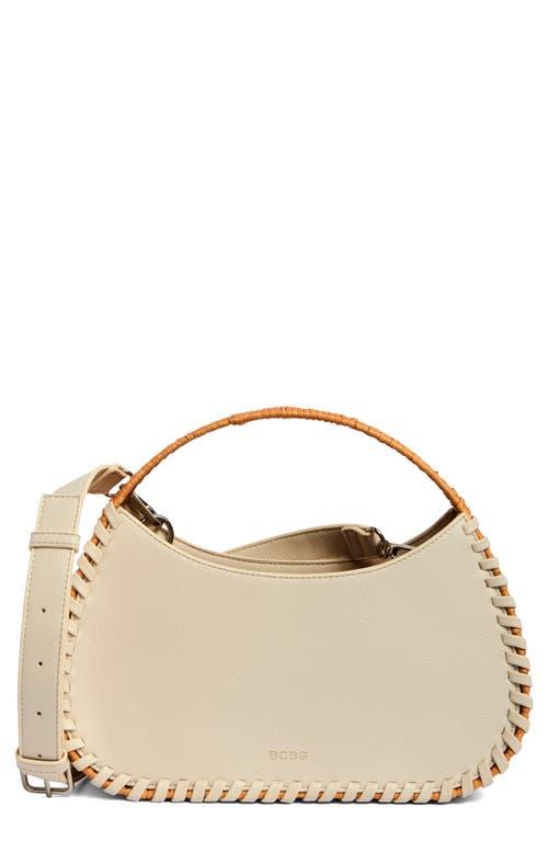 BCBGMAXAZRIA Wicker Whipstitch Tote Bag in Metallic | Lyst