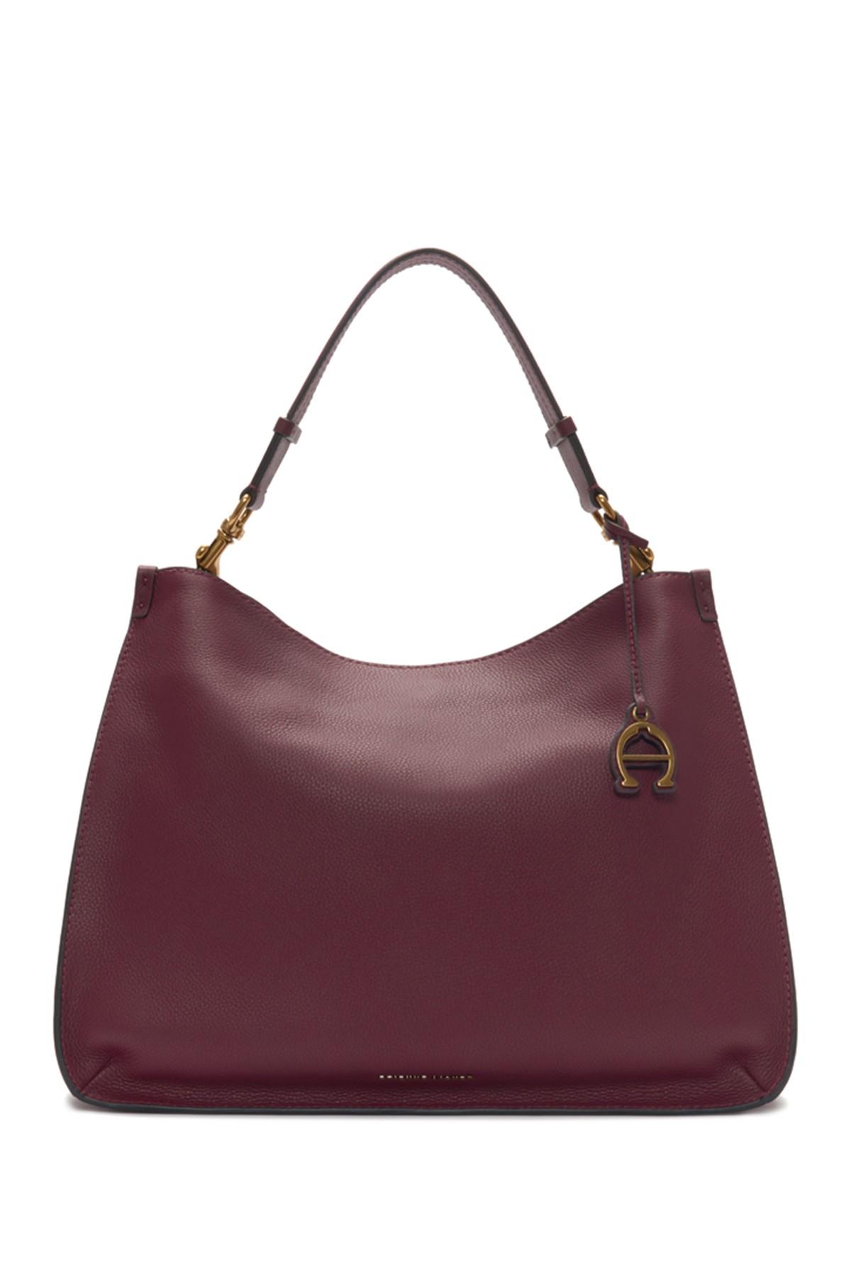 Etienne Aigner Alexandra Leather Hobo Bag | Lyst