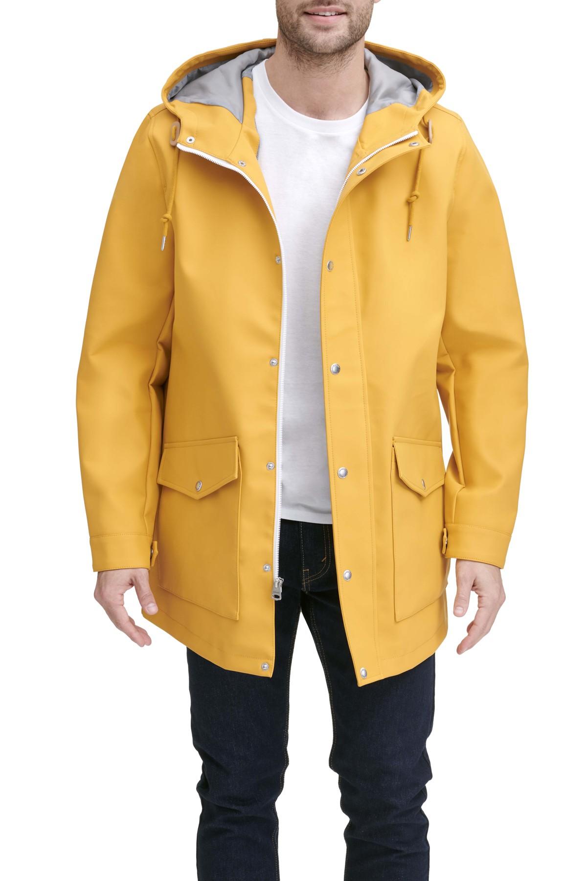 Levi's Synthetic Rainy Days Hooded Jacket in Yellow for Men - Lyst
