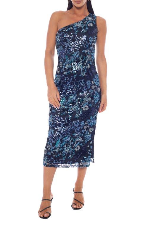 sachin and babi light blue dress Marina Floral Embroidered Dress