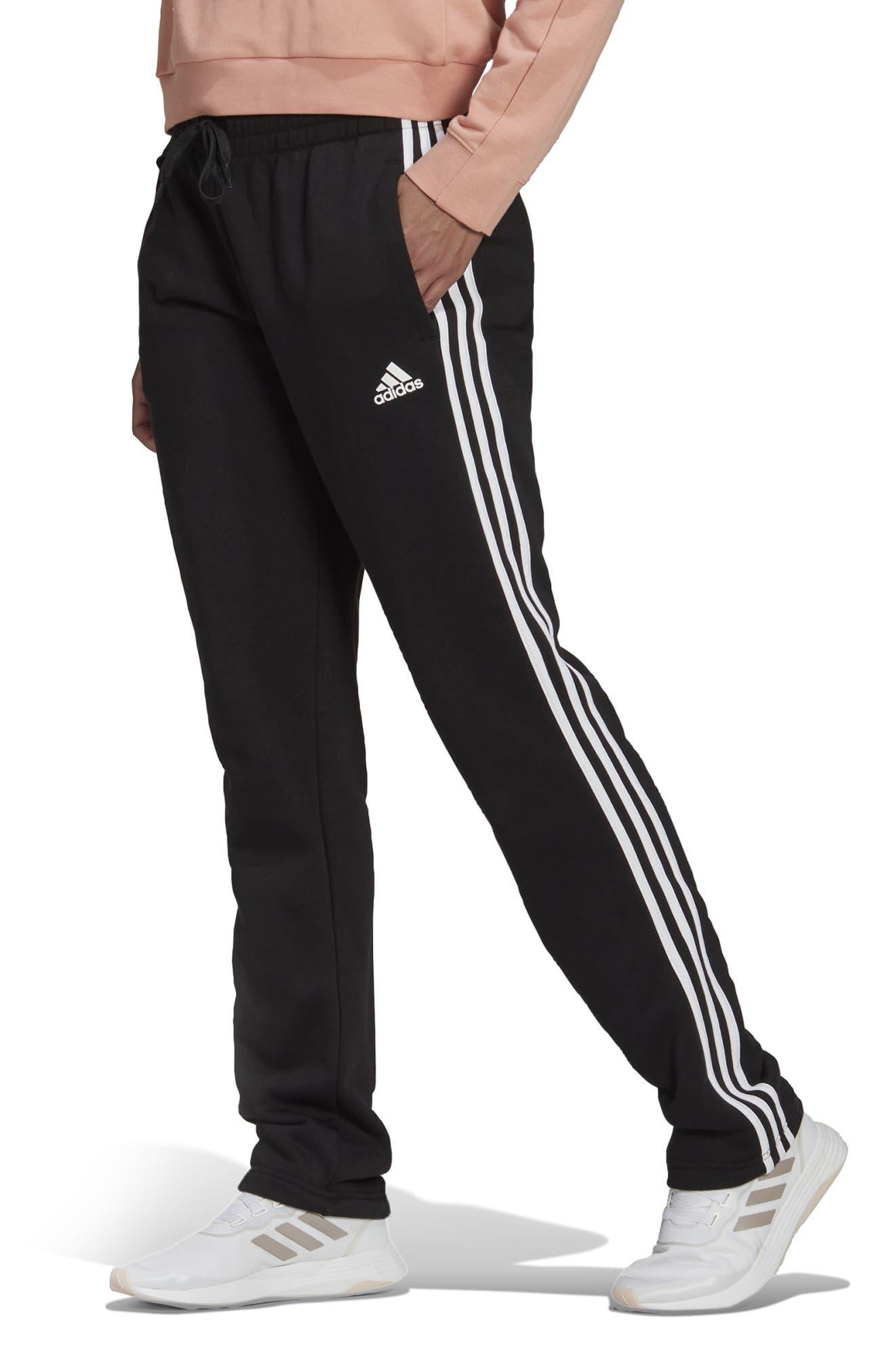 adidas Essentials Comfort Fleece 3-stripes Pants In Black At Nordstrom Rack  | Lyst