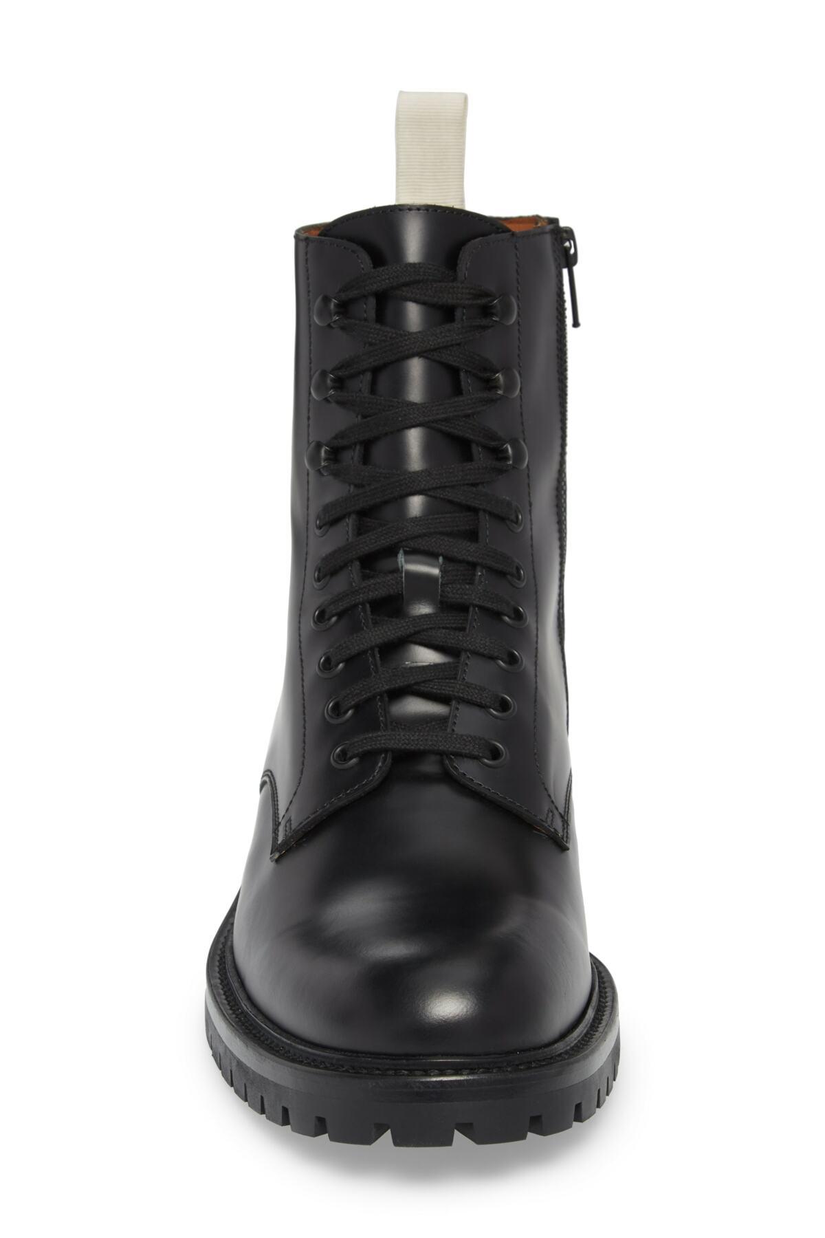 zipper combat boots mens