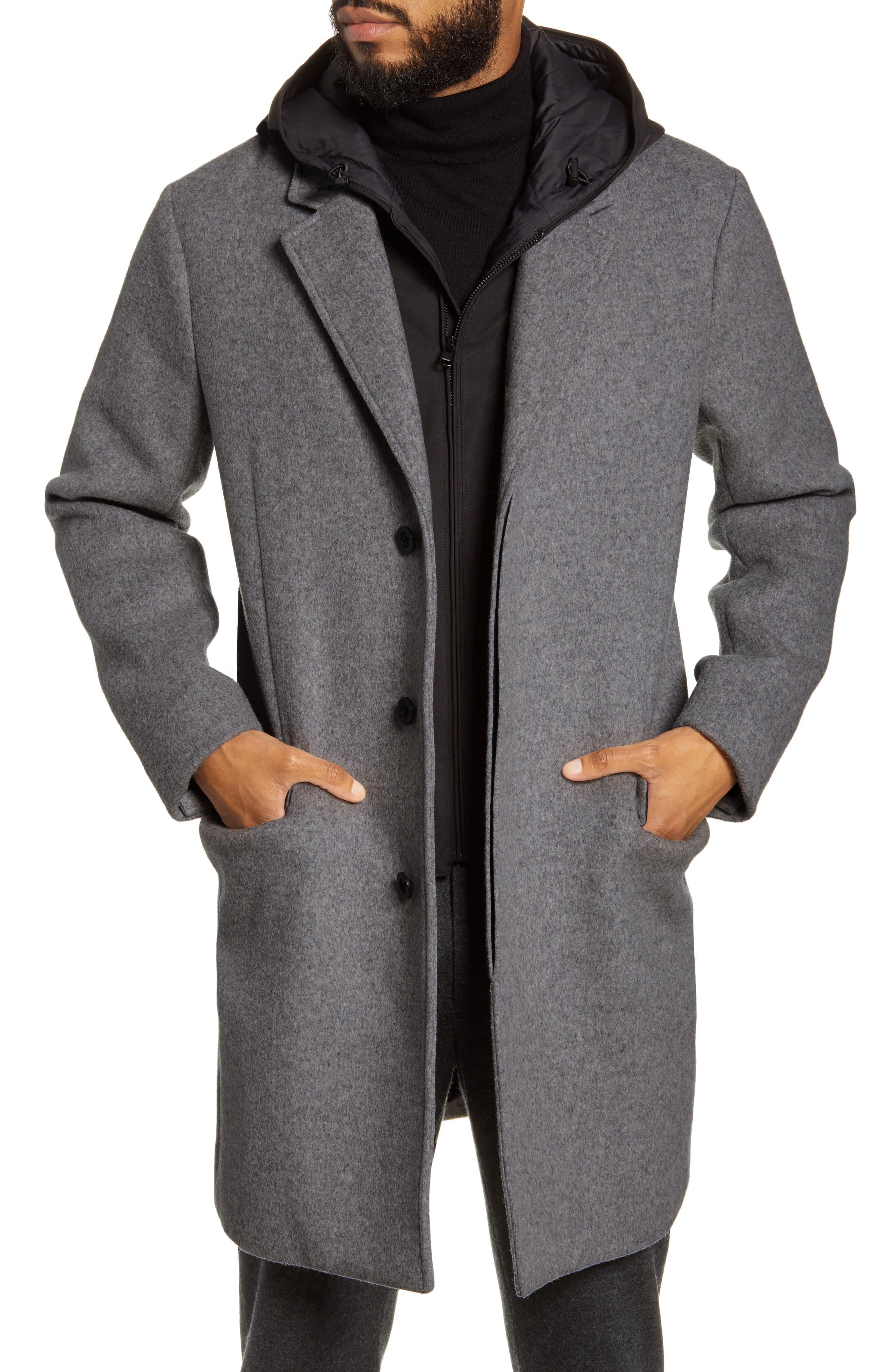 hooded top coat