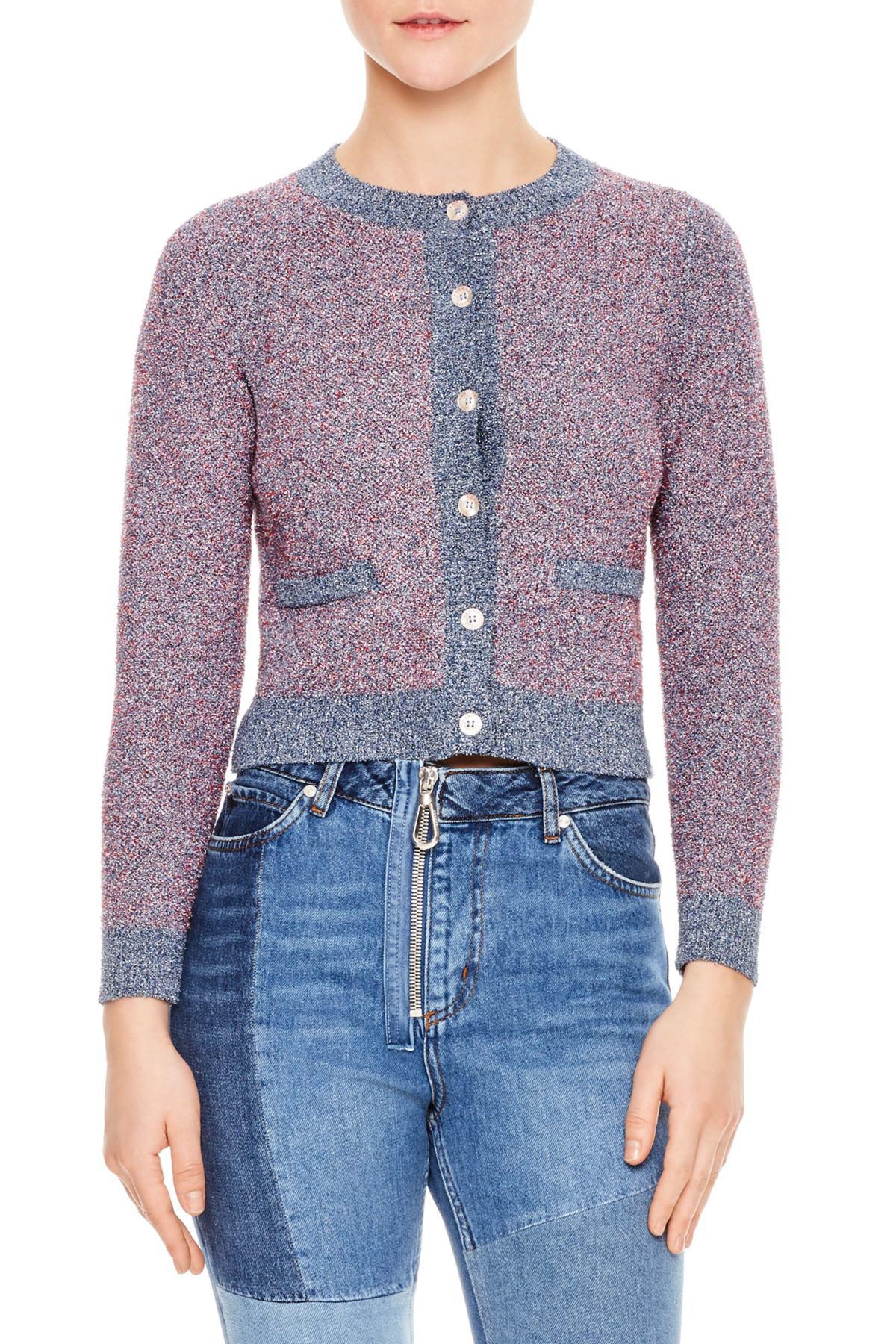 sandro purple sweater