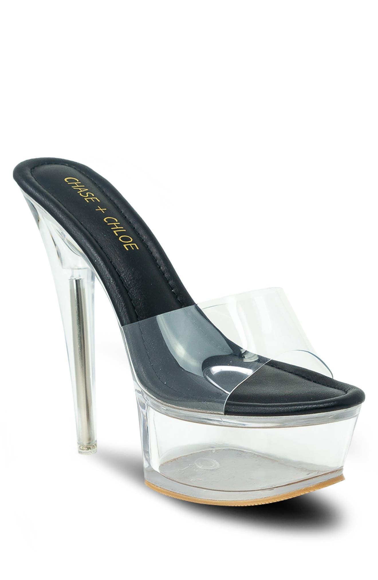 clear platform mules