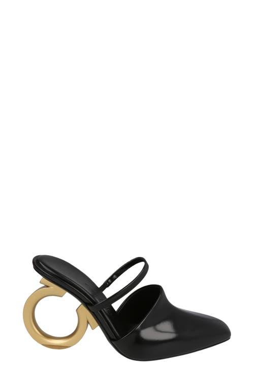 【関税&送料込】Ferragamo Giulye Patent Leather Mule Era patent leather mules in red - Ferragamo | Mytheresa