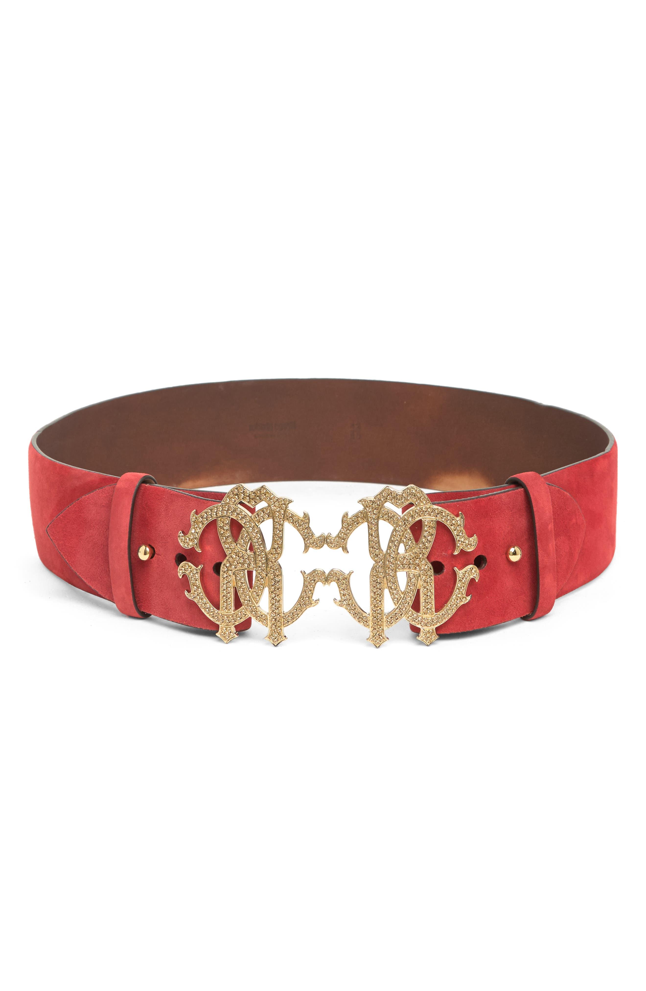 Monogram Buckle Leather In Red Nordstrom Rack | Lyst