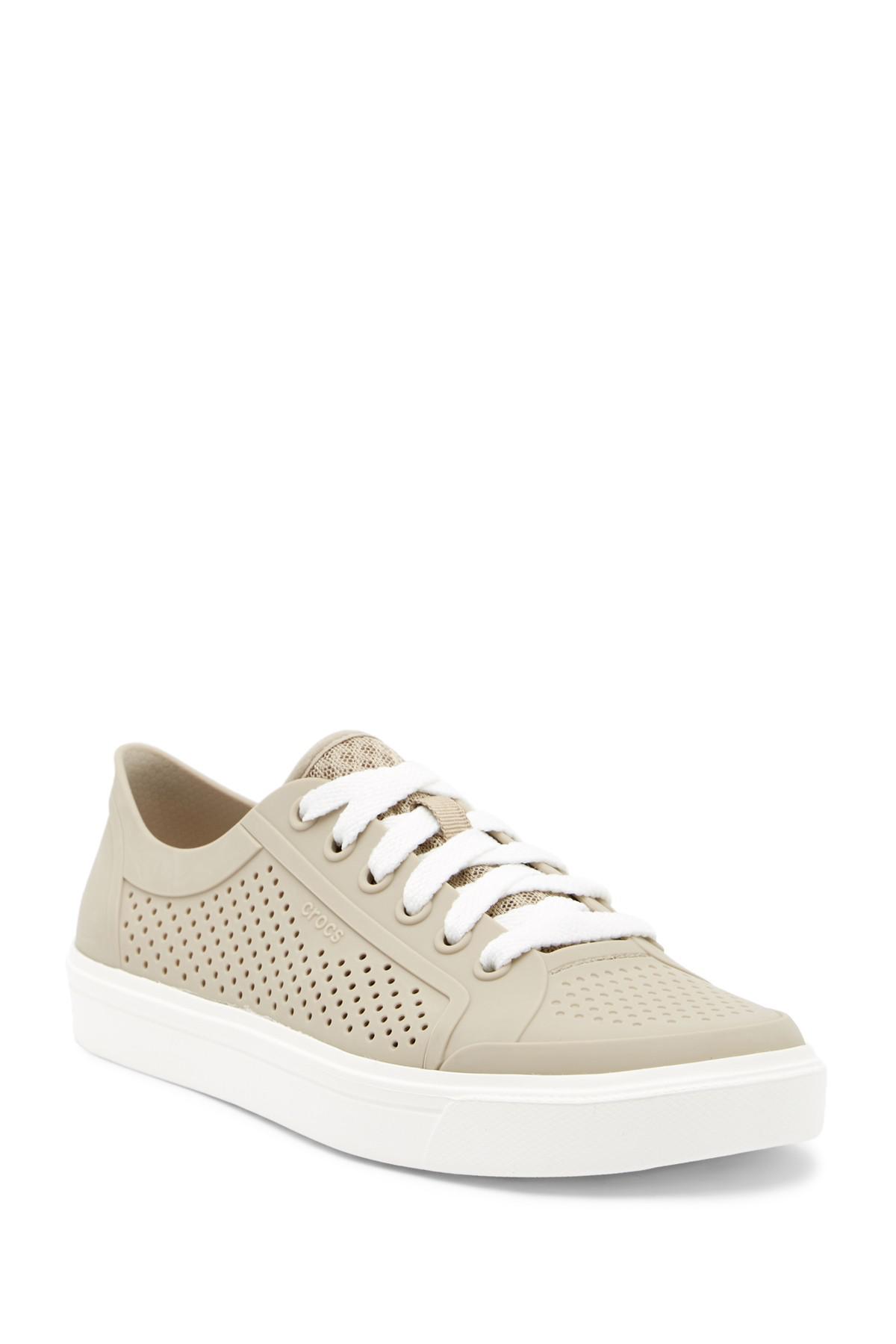 crocs perforated sneakers
