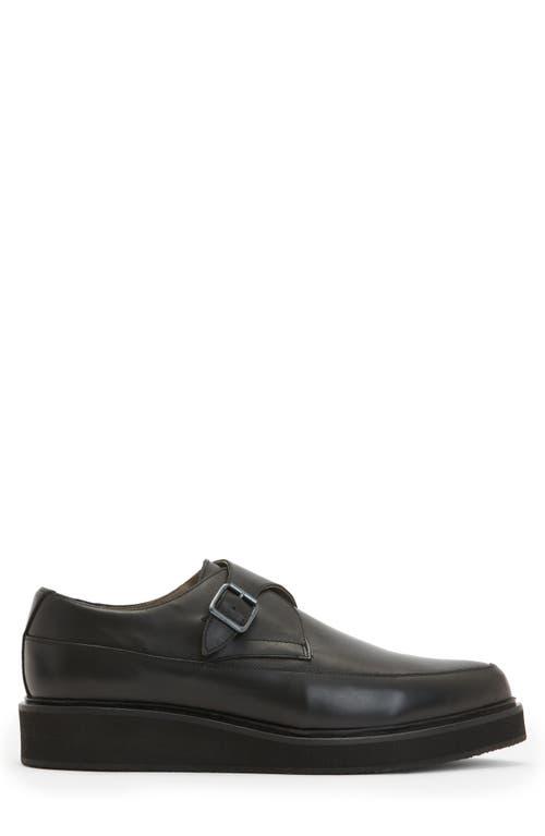 All Saints Hynes Monk Strap Shoes - Black Leather Size 11US ALLSAINTS Luke Creeper Shoes Black Leather Men main image 4