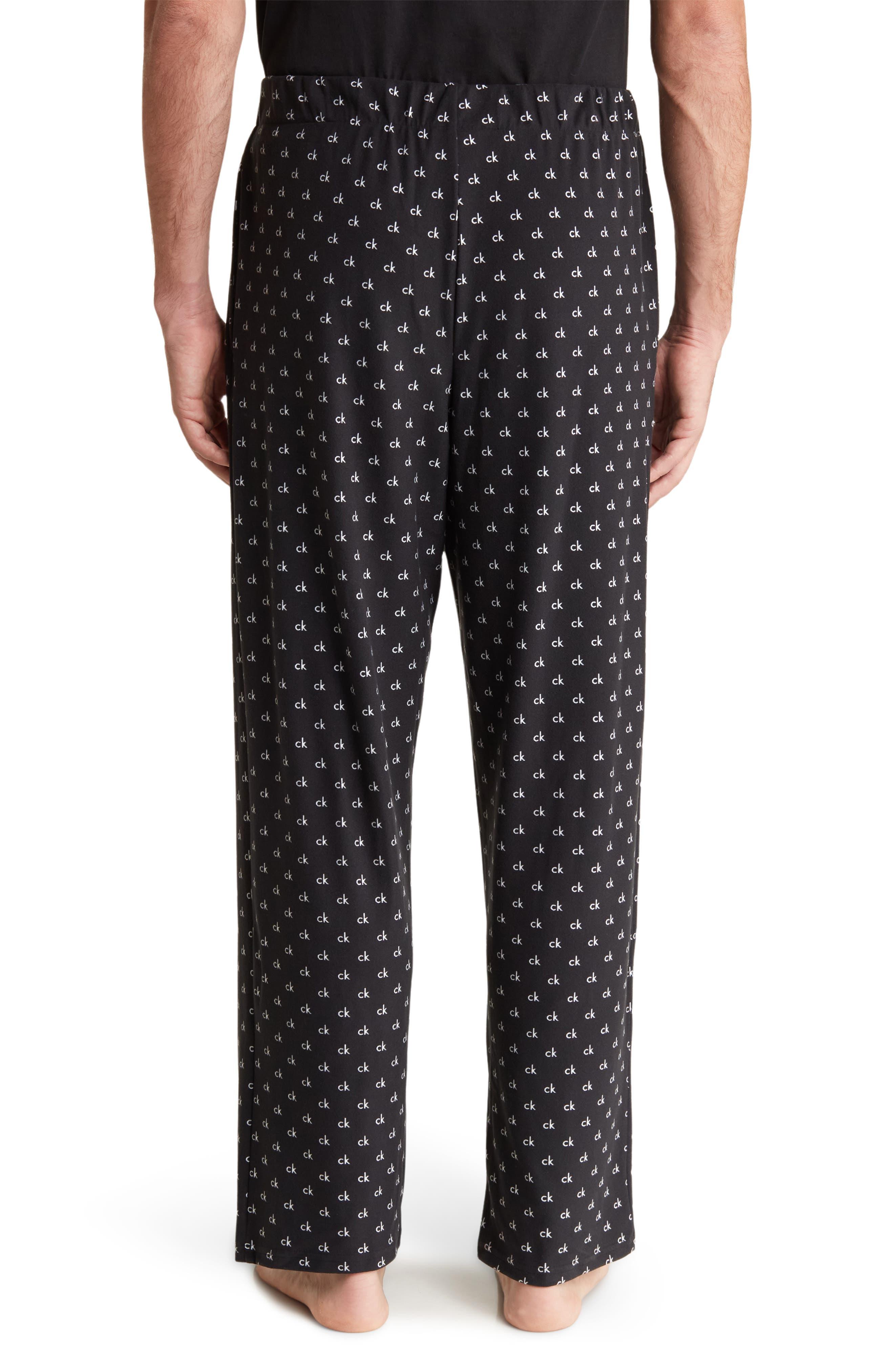 Calvin Klein Comfort Fleece Pajama Pants in Black for Men