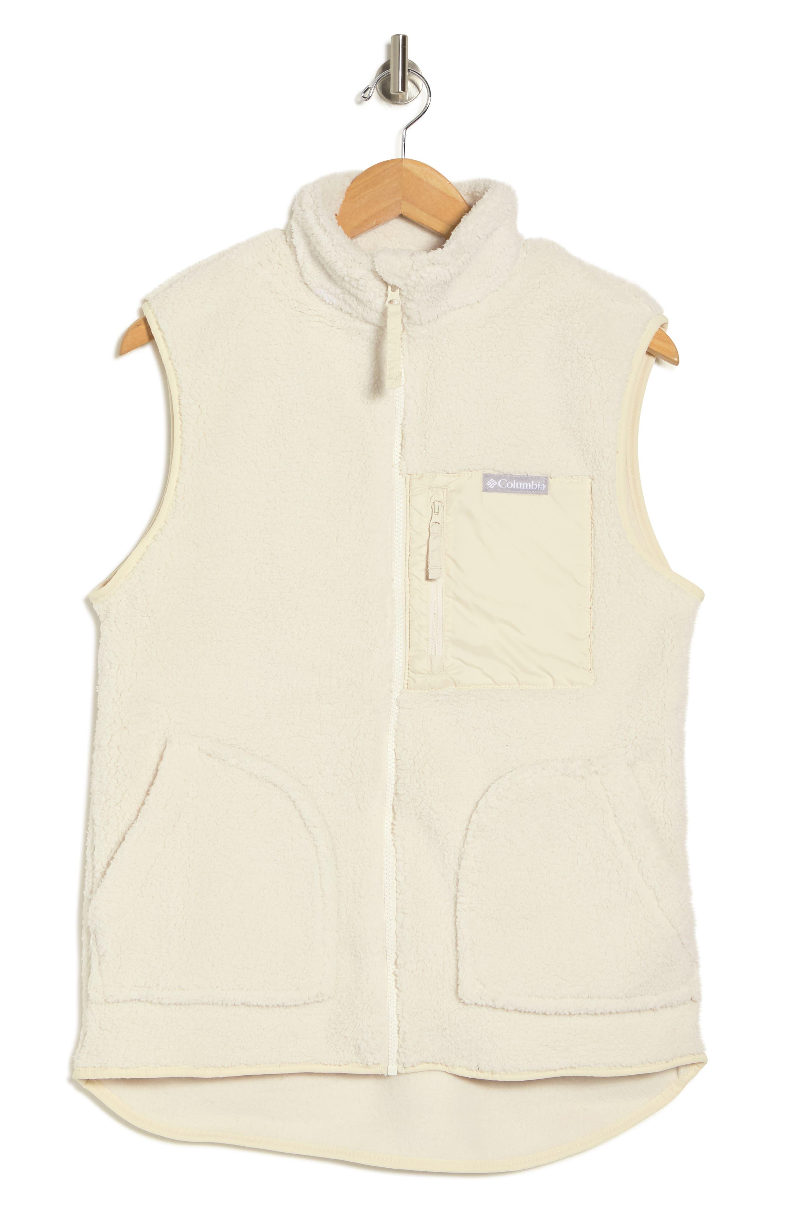 Columbia Holly Hideaway Fleece Vest in Natural