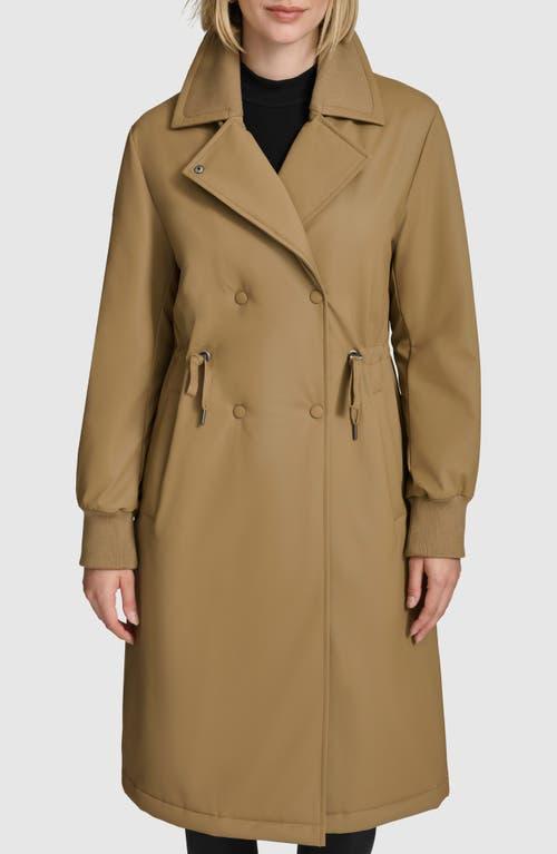 Andrew Marc Belted Water Resistant Trench Coat in Natural Lyst