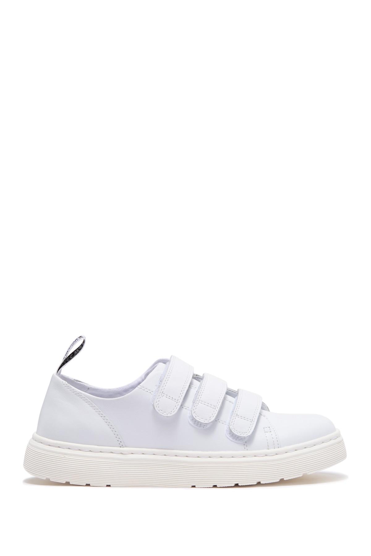 Dr. Martens Leather White Dante Strap Sneakers for Men | Lyst