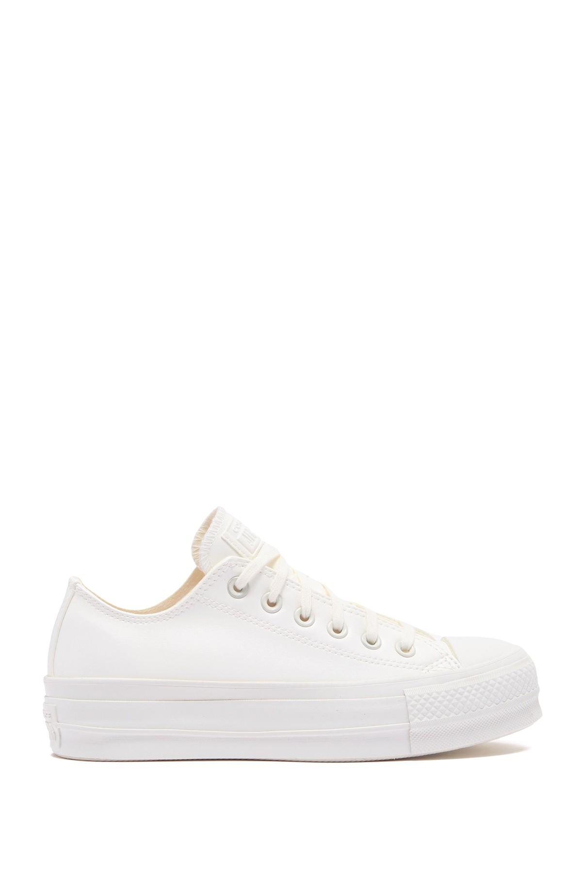all white platform chuck taylor