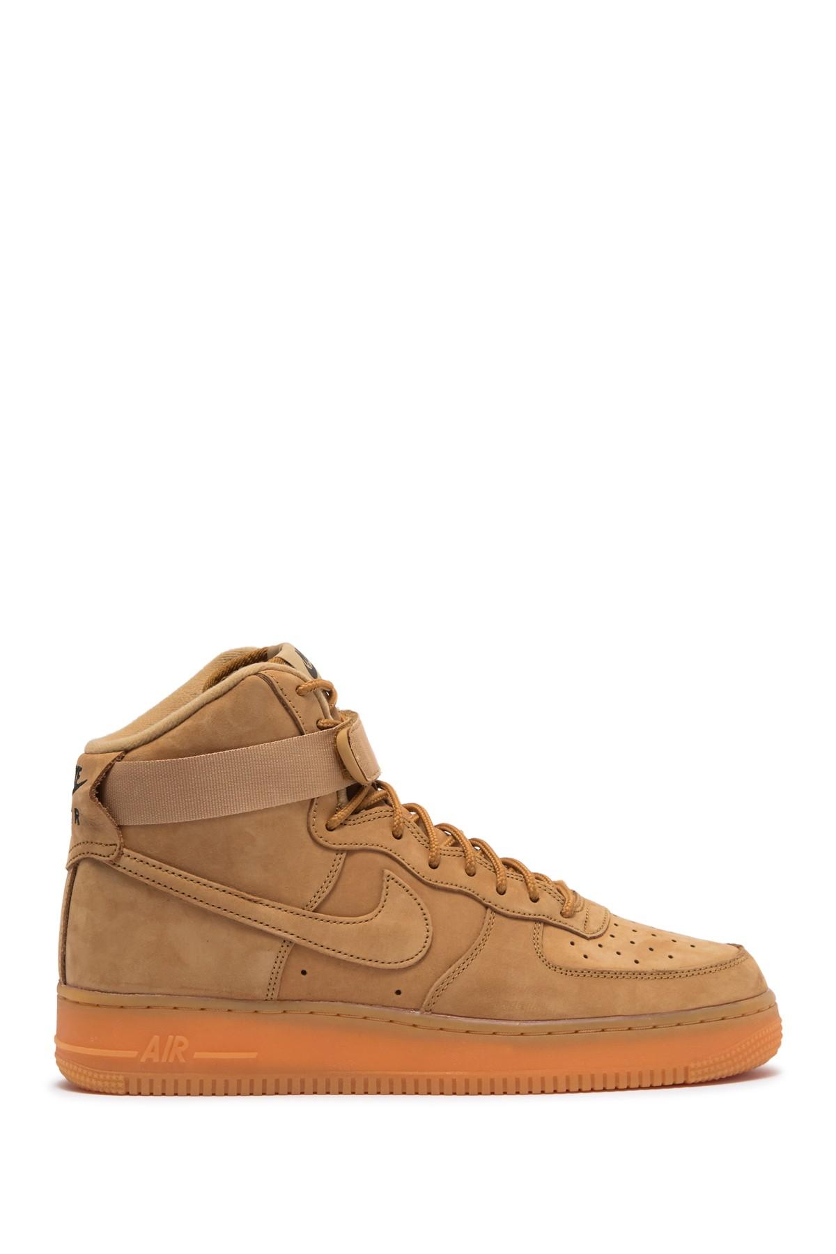 nike air force 1 high suede camel