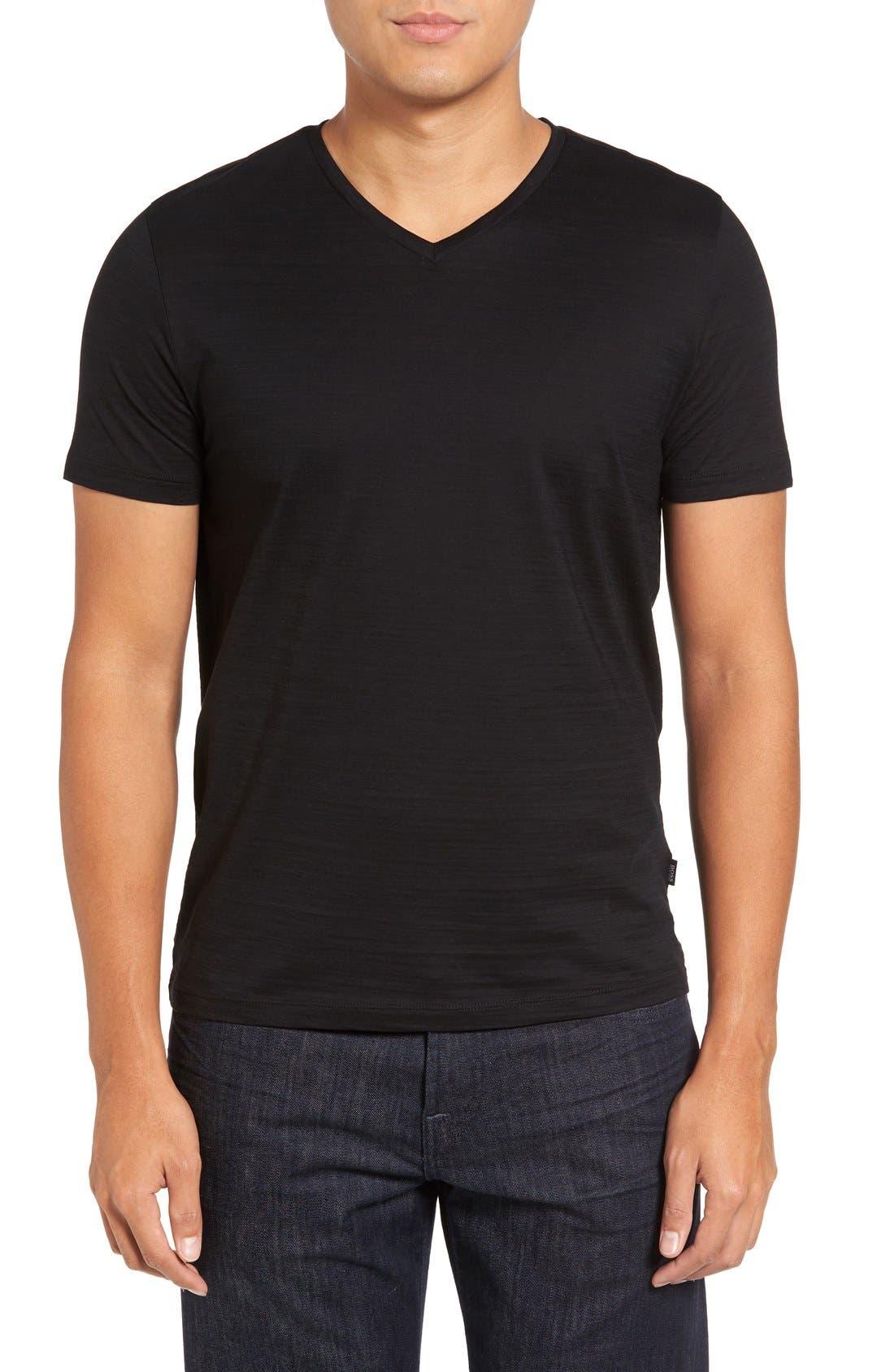Hugo boss v hot sale neck t shirt