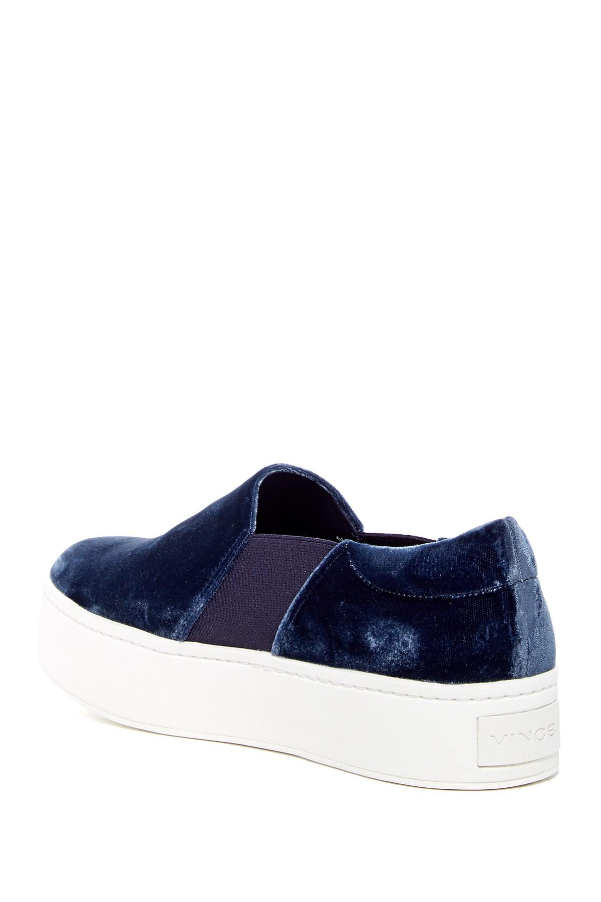 vince velvet sneakers