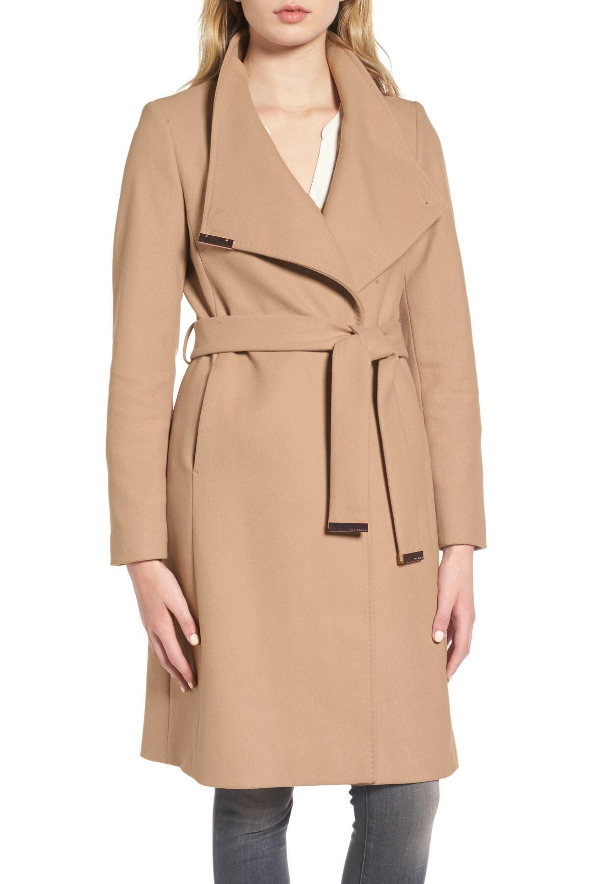 wrap long coat