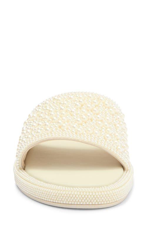 Steve Madden Rubee Slide Sandal in White | Lyst