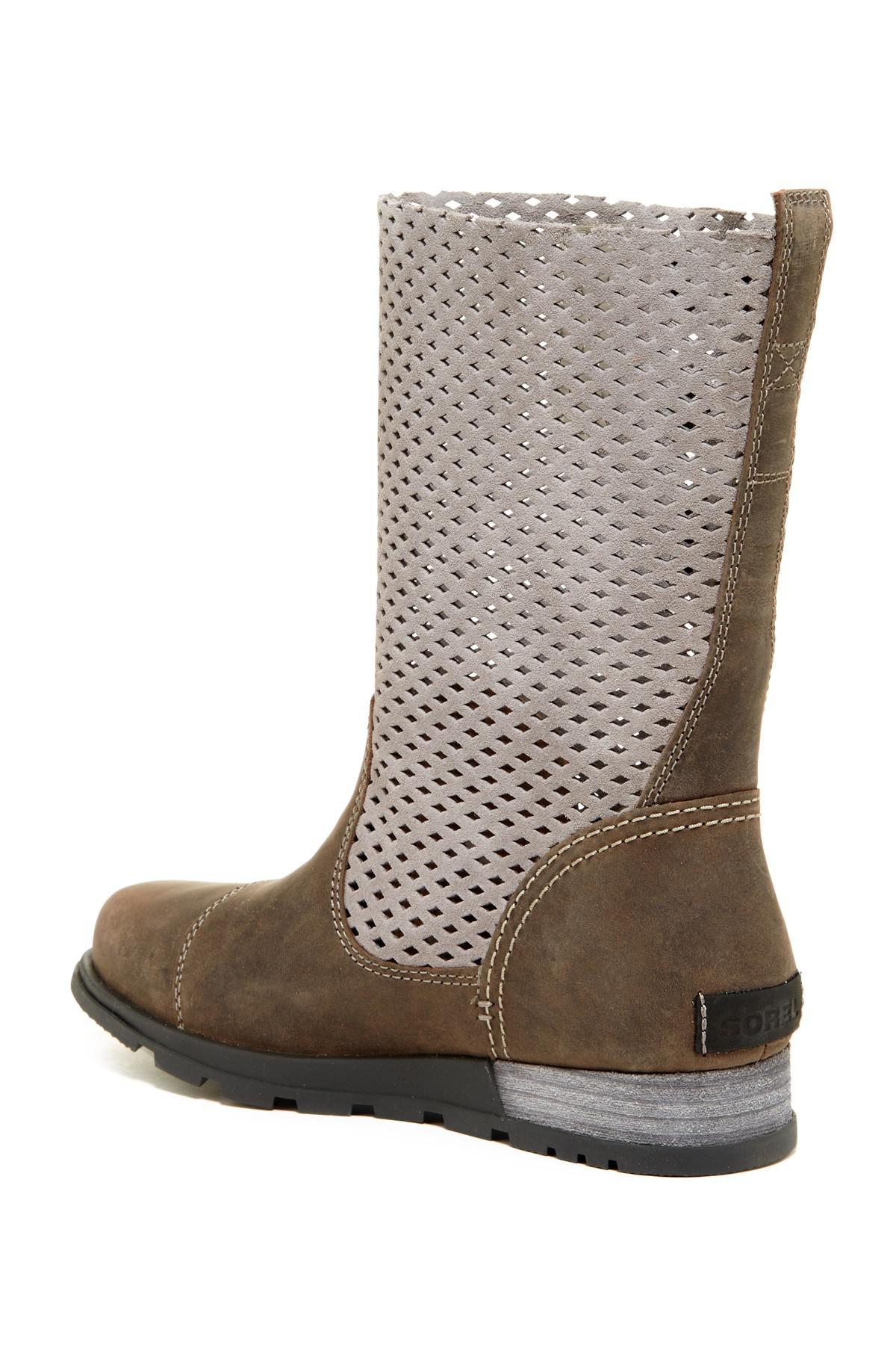 Sorel Rubber Major Pullon Perforated Boot (women) in Light Grey (Gray