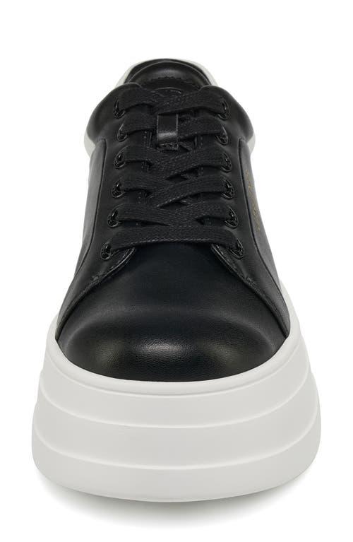 J Slides Black Leather Slip-On Sneakers with White Platform Sole J Slides | Shoes | J Slides White Slipon Sneakers With  main image 4