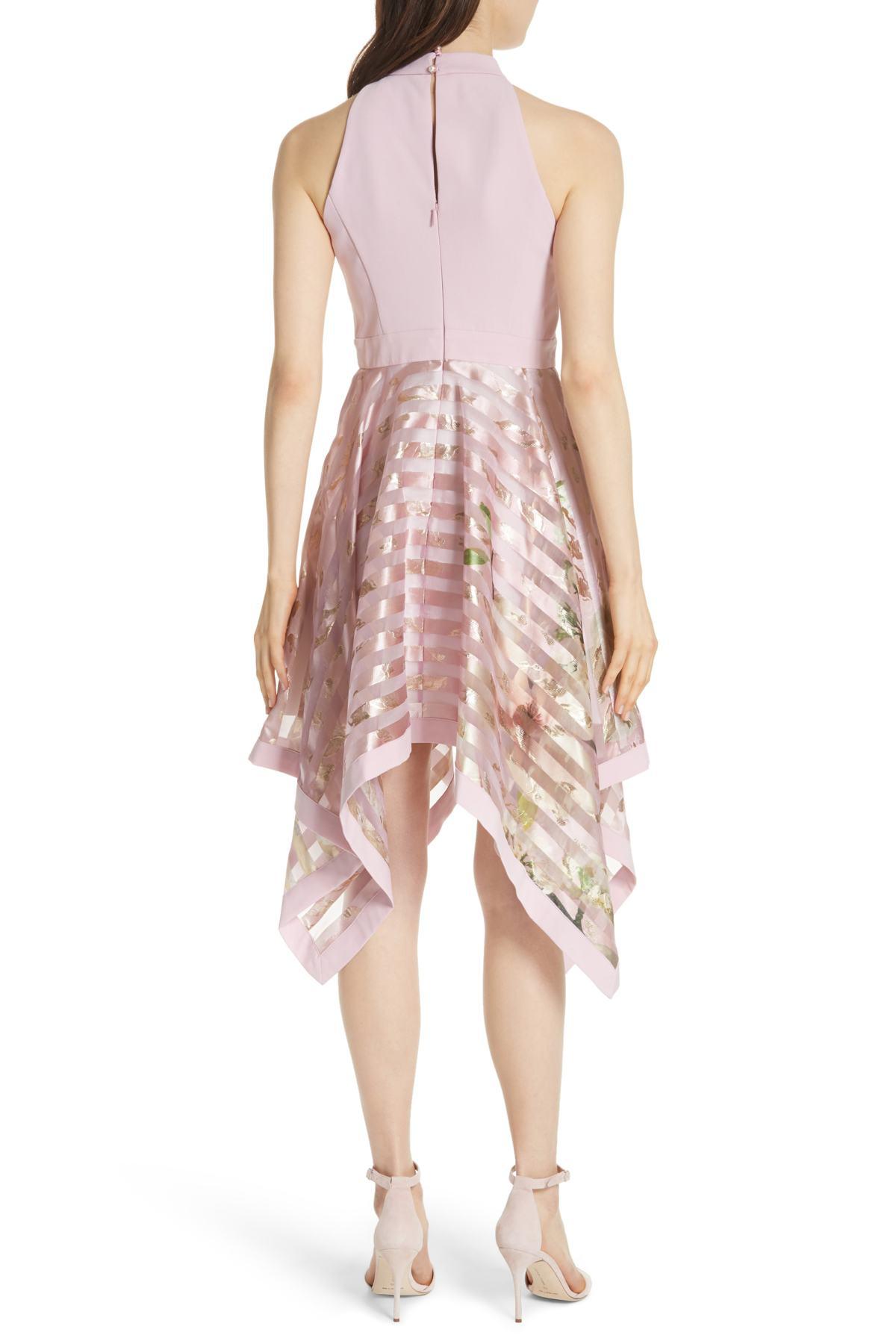 ted baker harmony burnout stripe dress