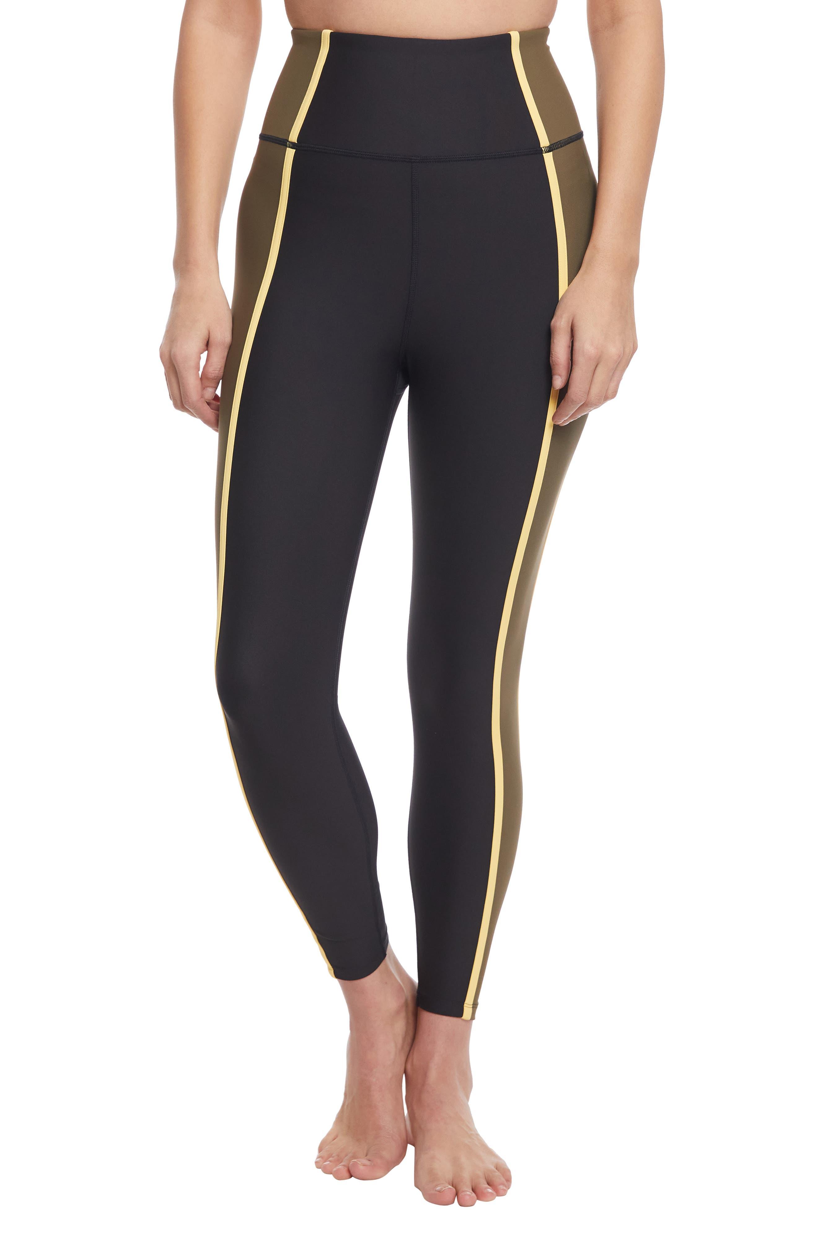 SAGE Collective Highline High Rise 7/8 Leggings In Black Combo At