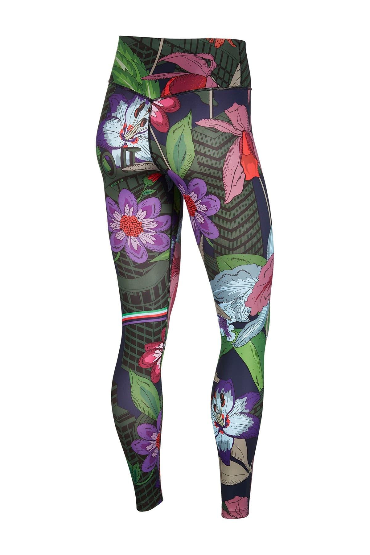 Nike Icon Clash Floral Tights in Black
