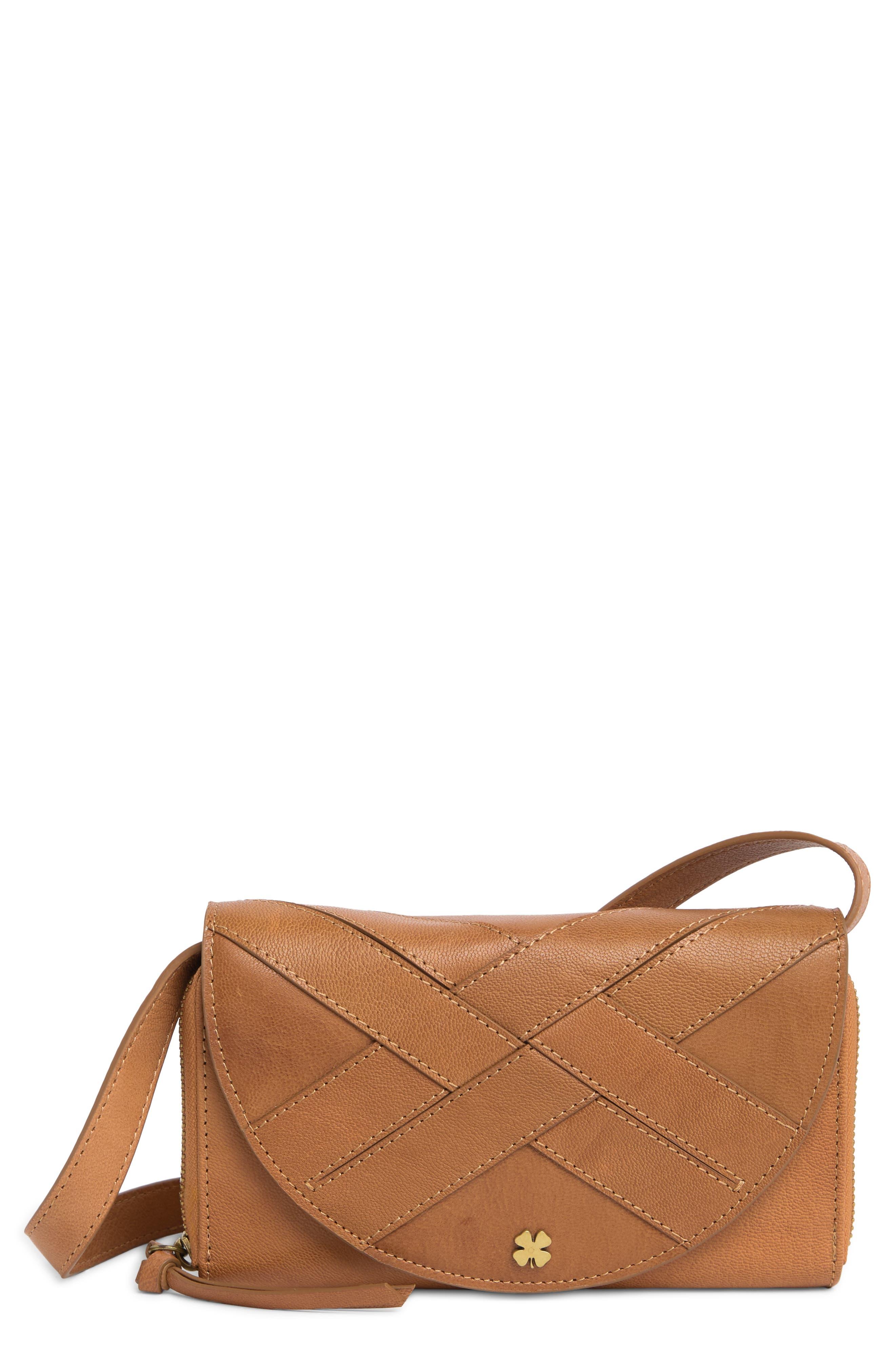 Lucky Brand Viva Leather Crossbody Bag in Brown