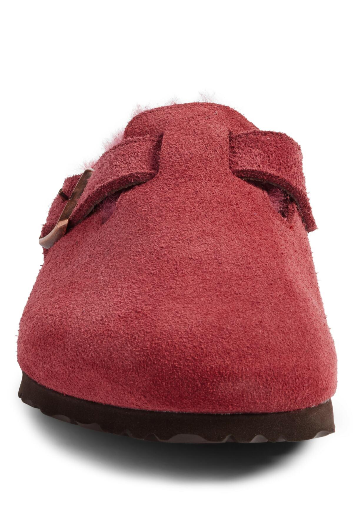 birkenstock boston shearling bordeaux