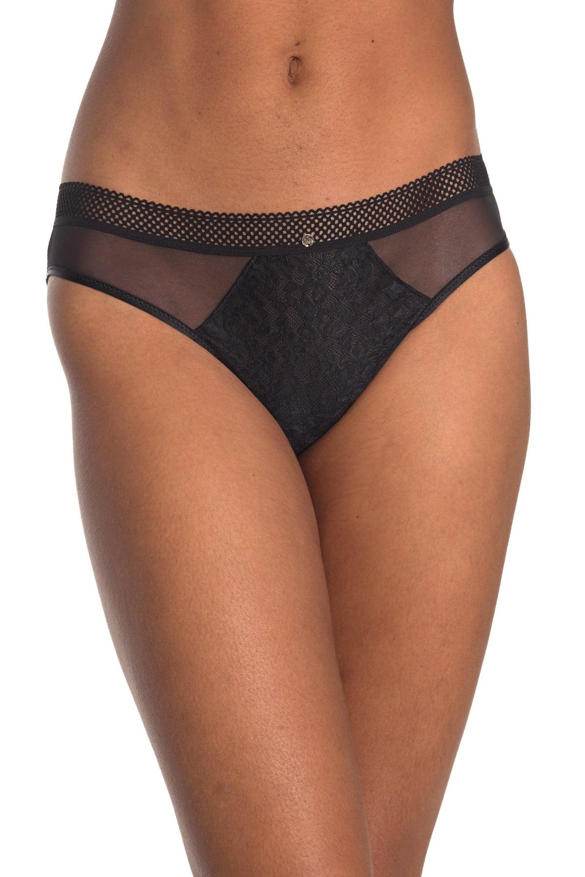 Chantelle Spirit Lace Microfiber Bikini Panties in Black Lyst