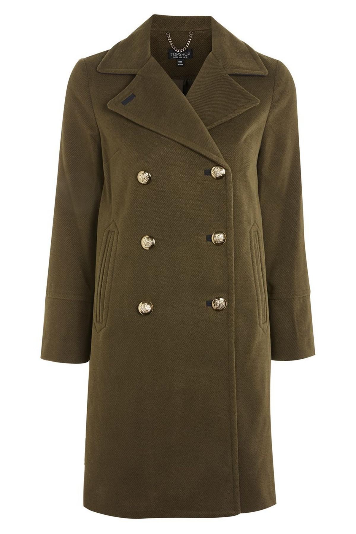 topshop peacoat