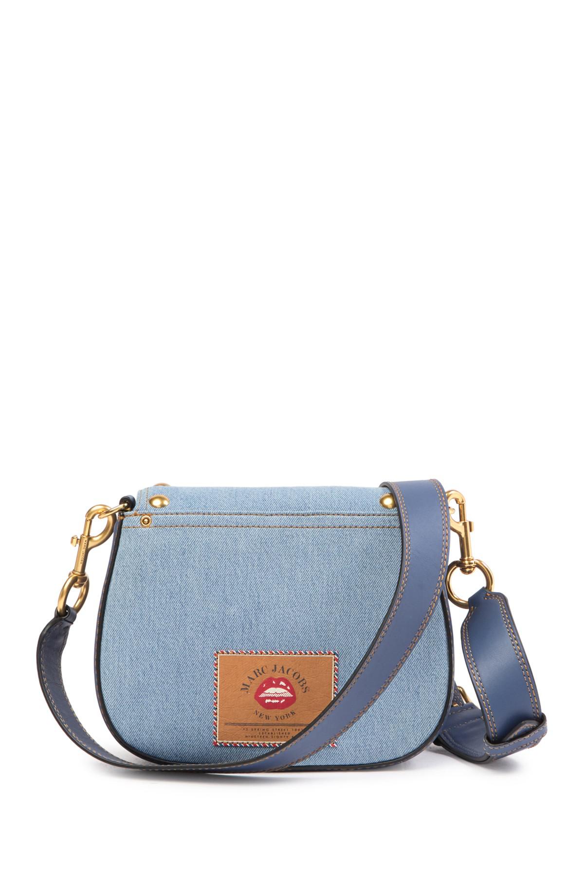 Marc Jacobs Denim Small Nomad Crossbody Bag in Blue Lyst