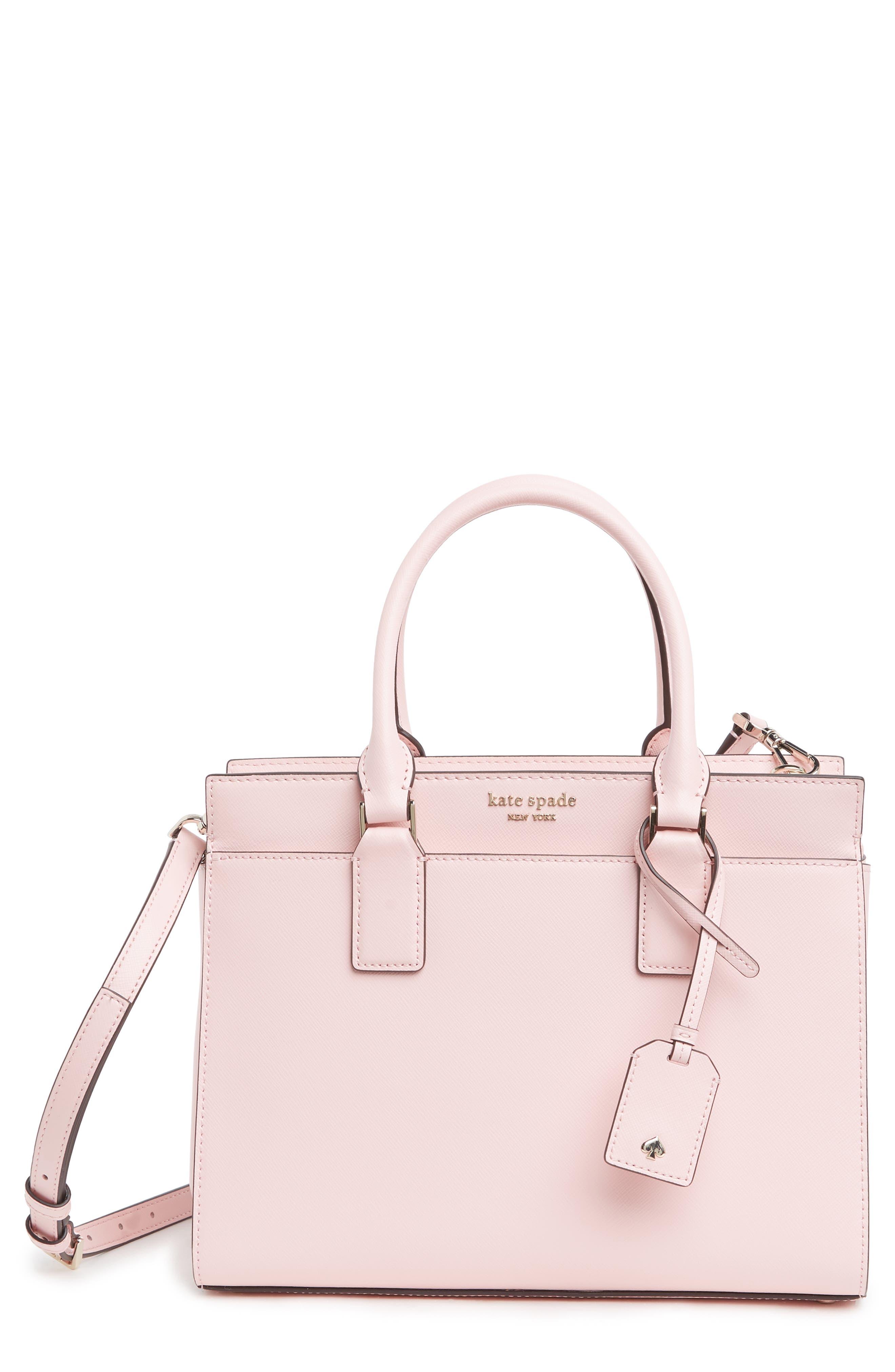 Kate Spade Cameron Medium Leather Satchel in Pink