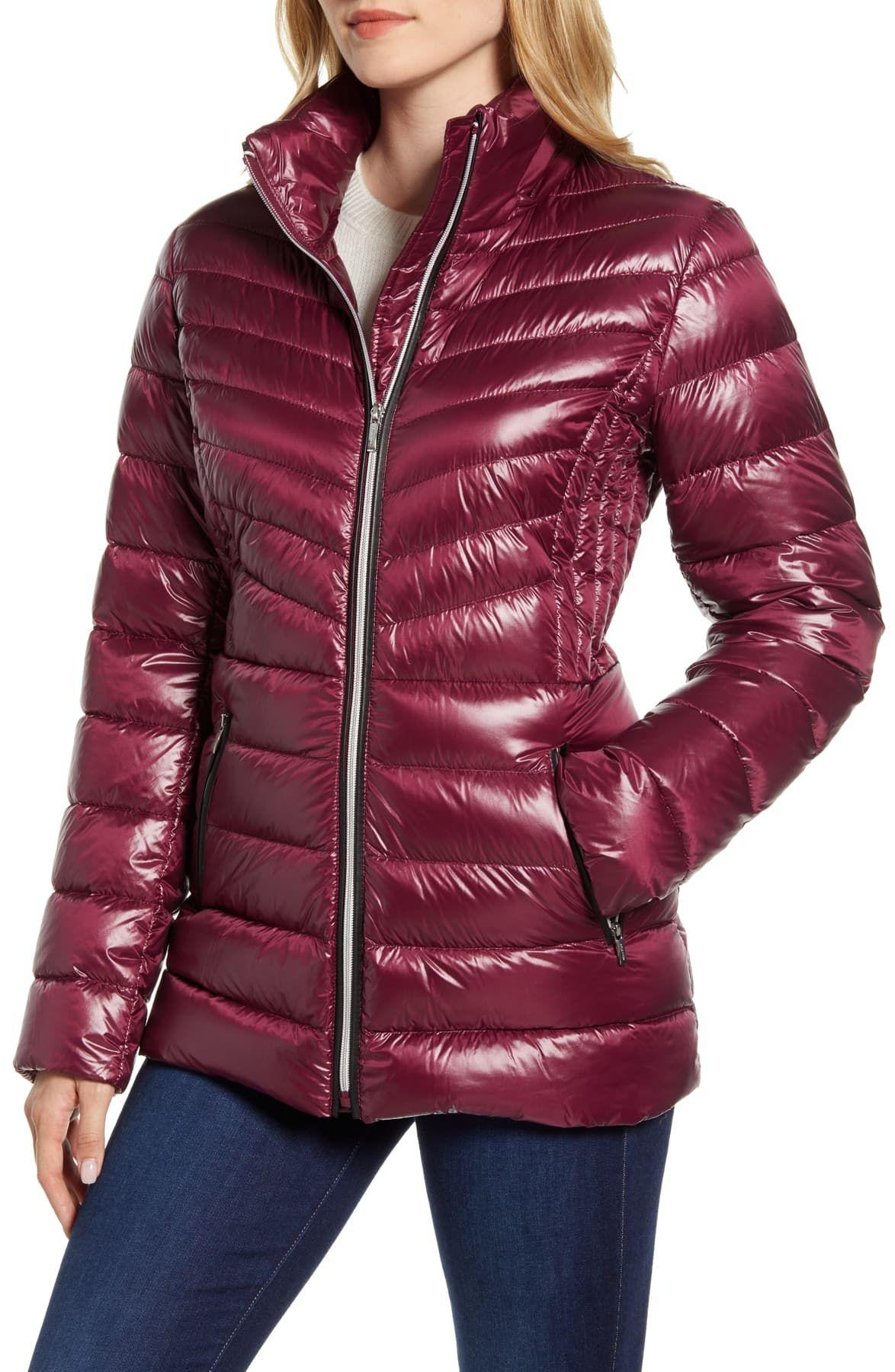 Cole Haan Chevron Quilted Down Jacket in Red - Lyst dakine shuttle 6l hydration pack
