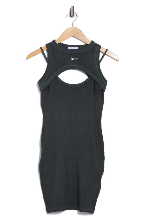 ワンピース OFF-WHITE 'Off stamp' dress Black OFF-WHITE Women Off Stamp Rib Basic Tank Dress – Atelier New