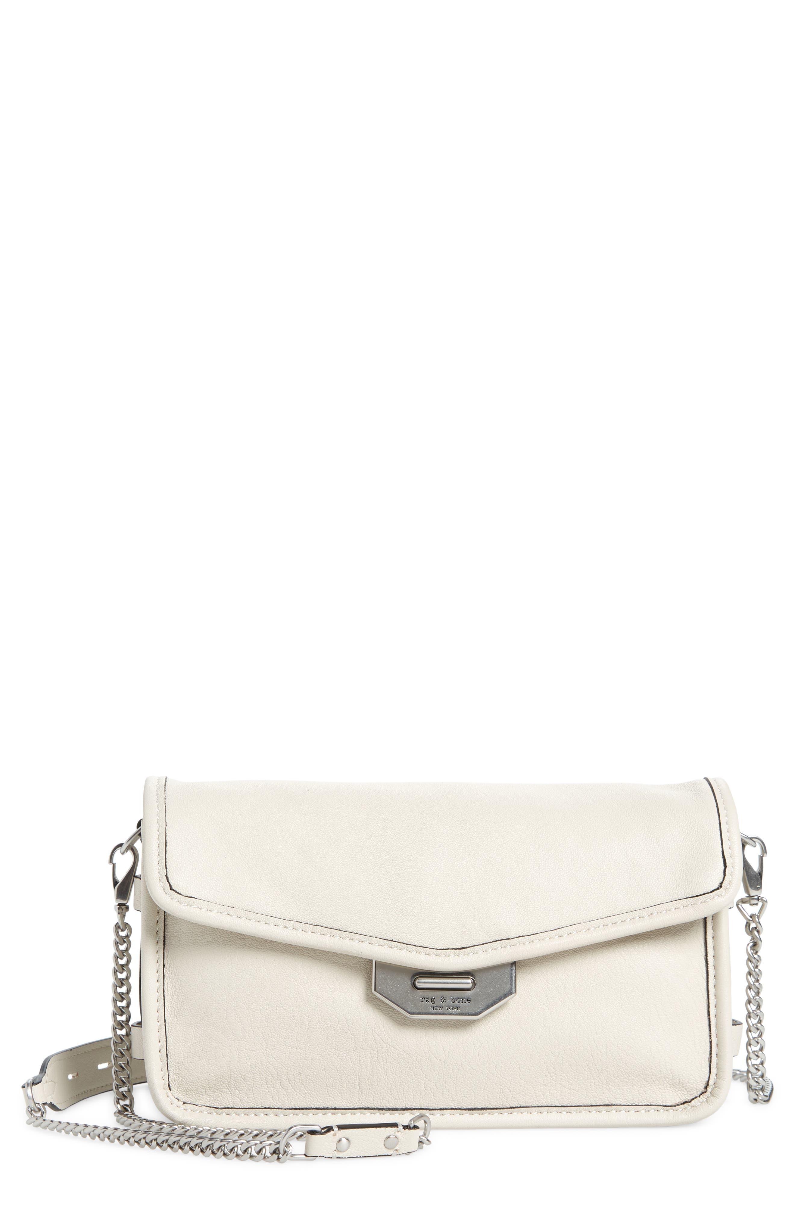 Rag & Bone Field Envelope Leather Clutch Bag