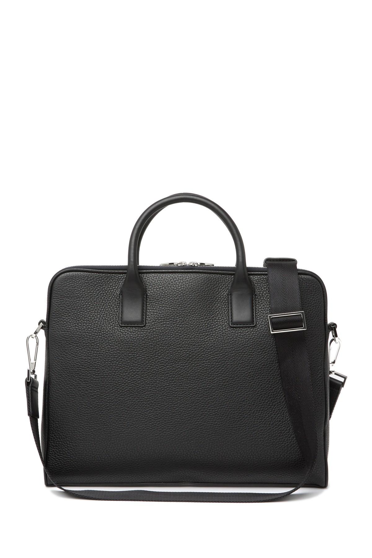 hugo boss computer bag leather