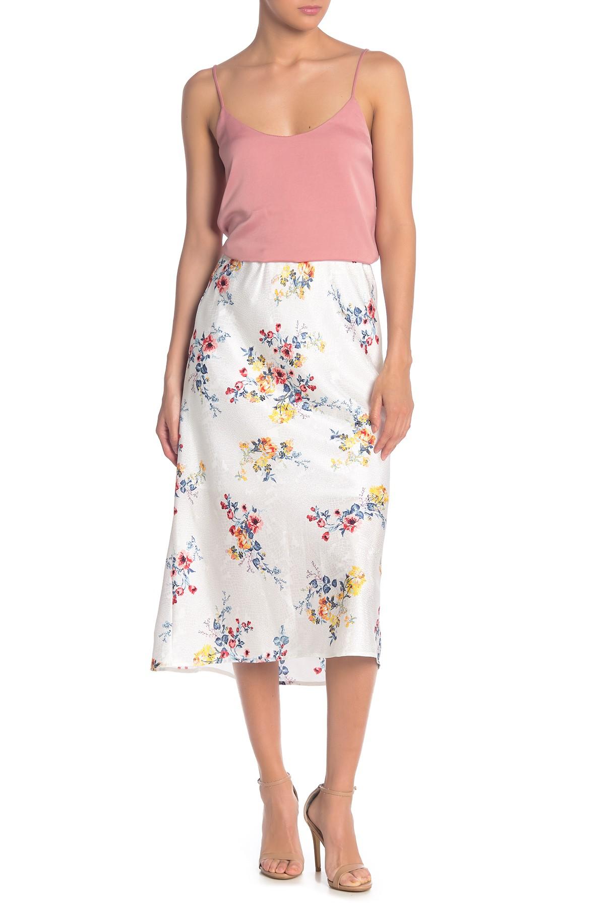 floral slip skirt