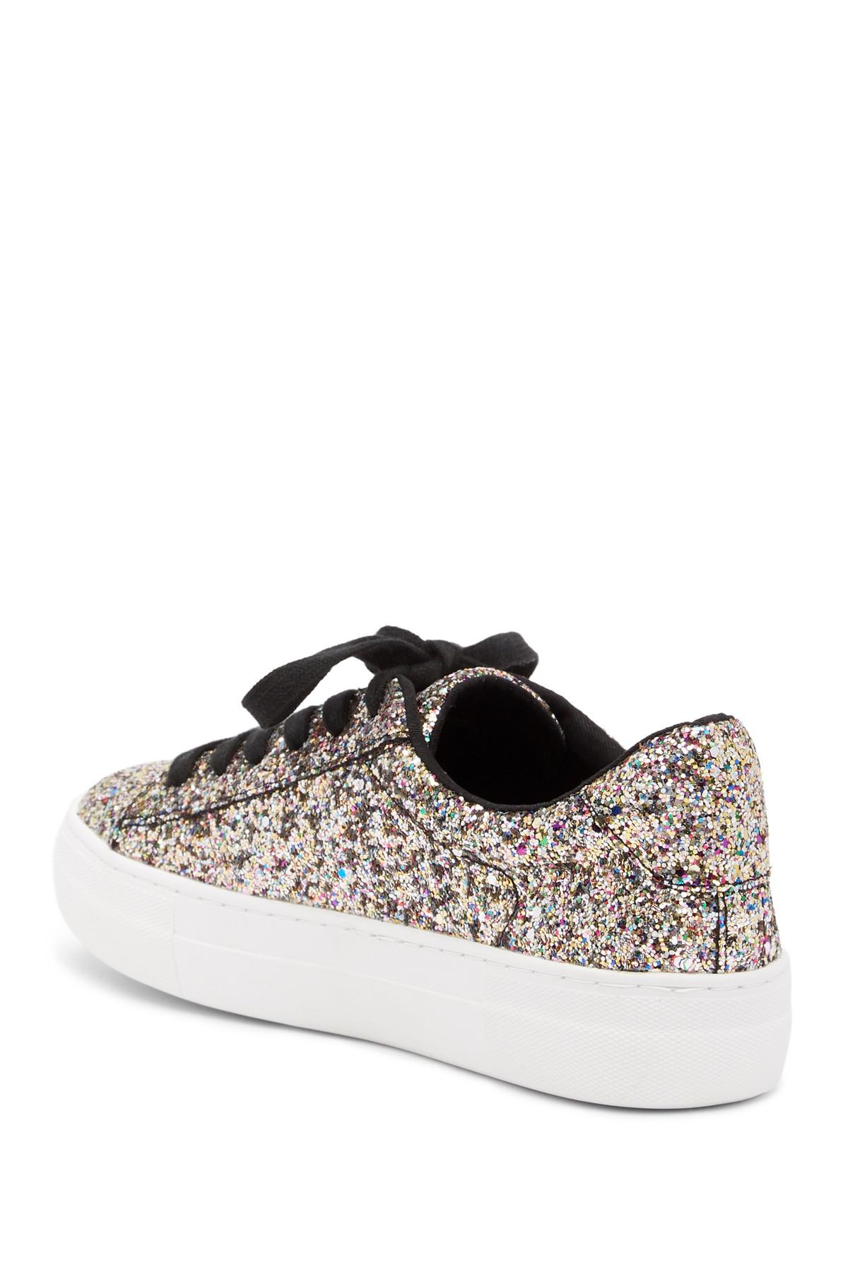 steve madden glitter platform sneakers