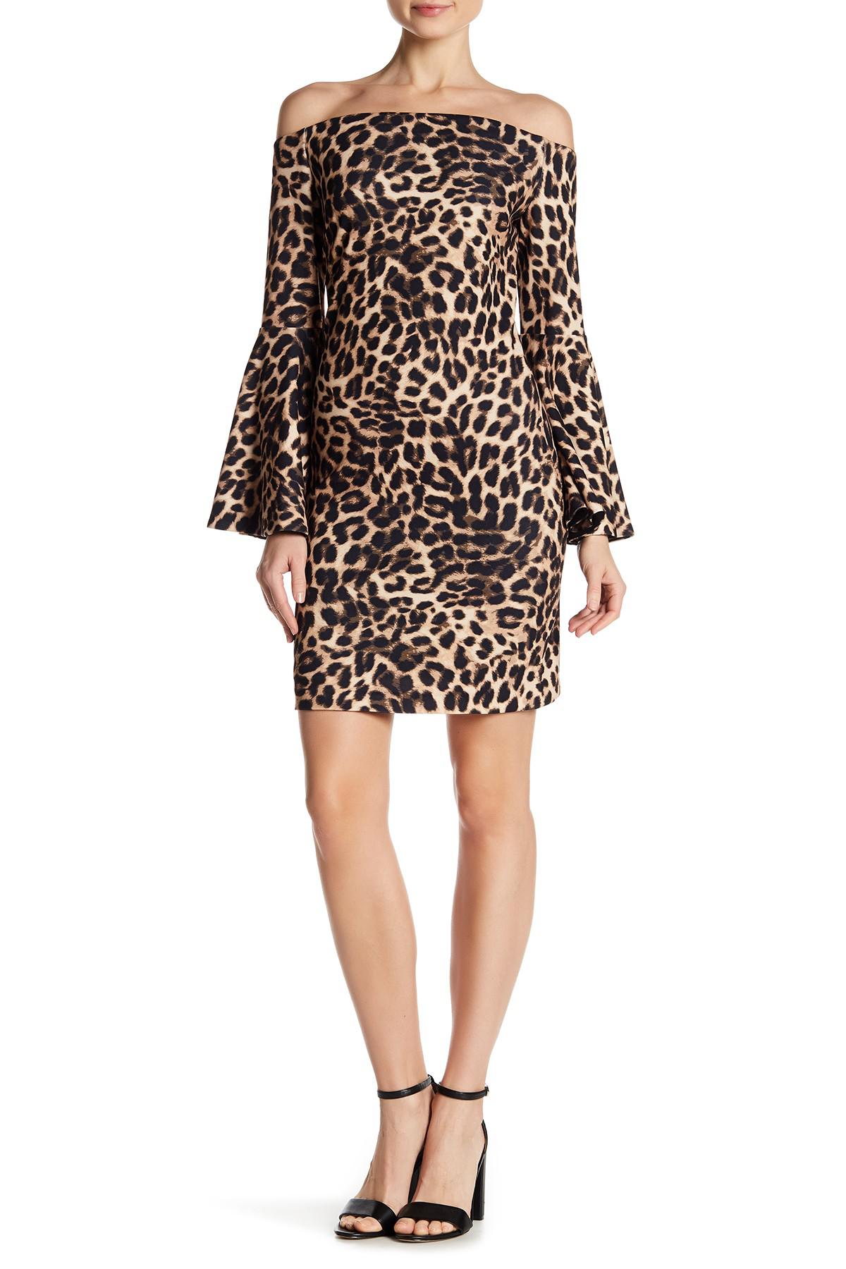 vince camuto leopard print dress