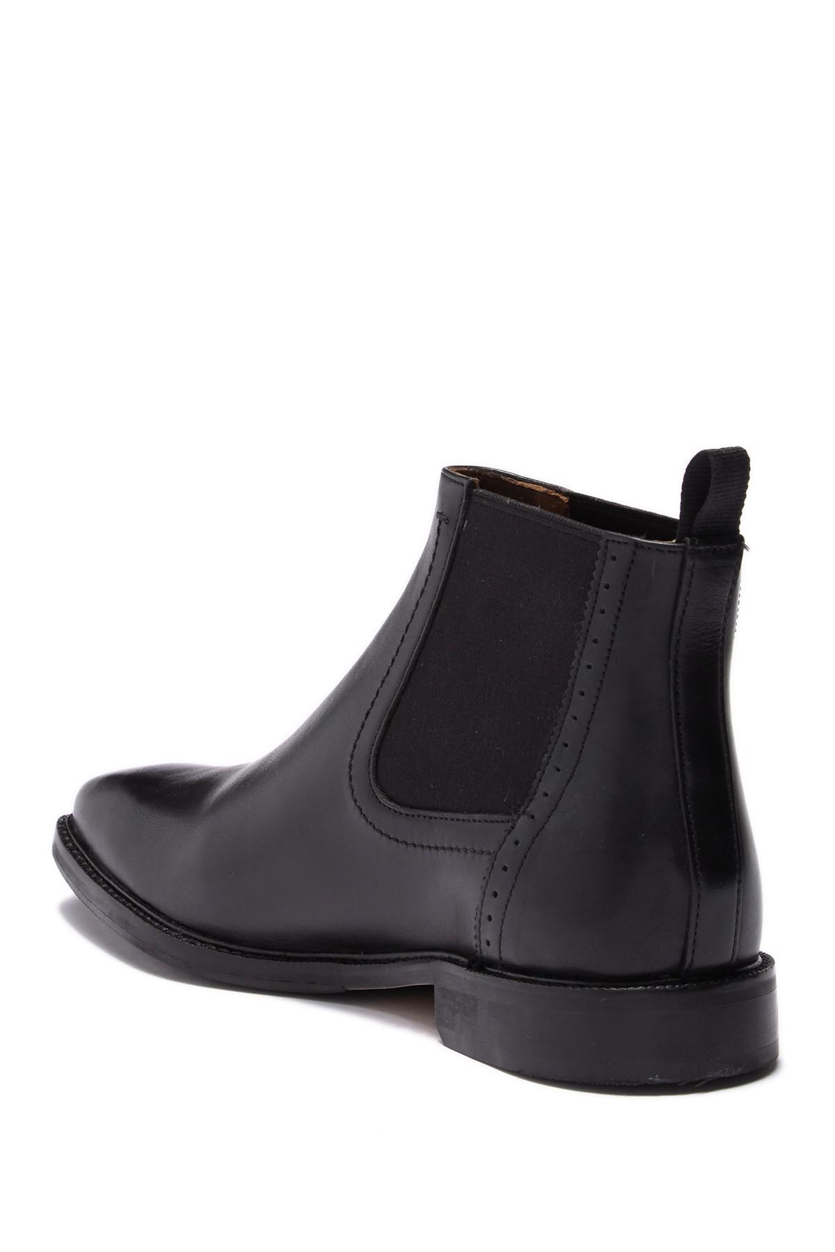 Bacco Bucci Leather Tangier Chelsea Boot in Black for Men - Lyst