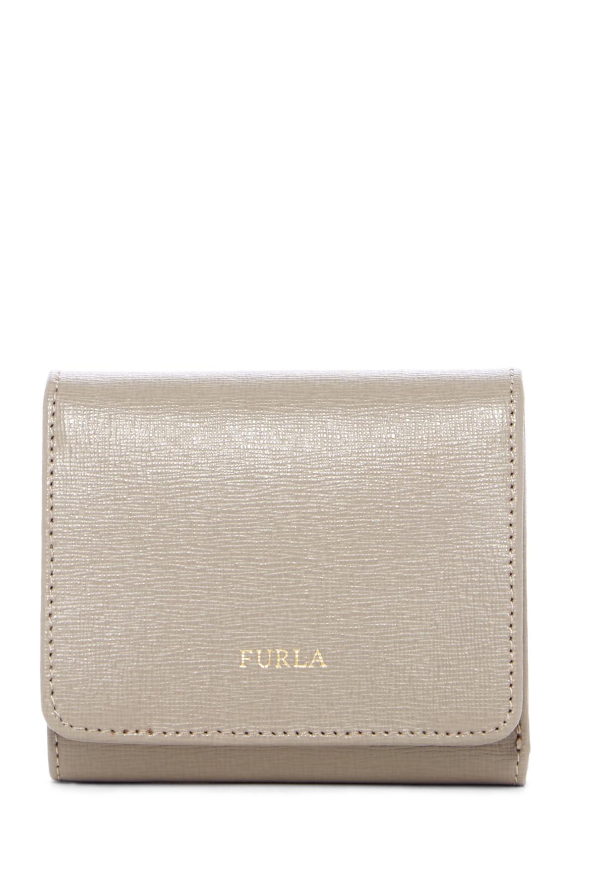 Furla Classic Leather Trifold Wallet Lyst