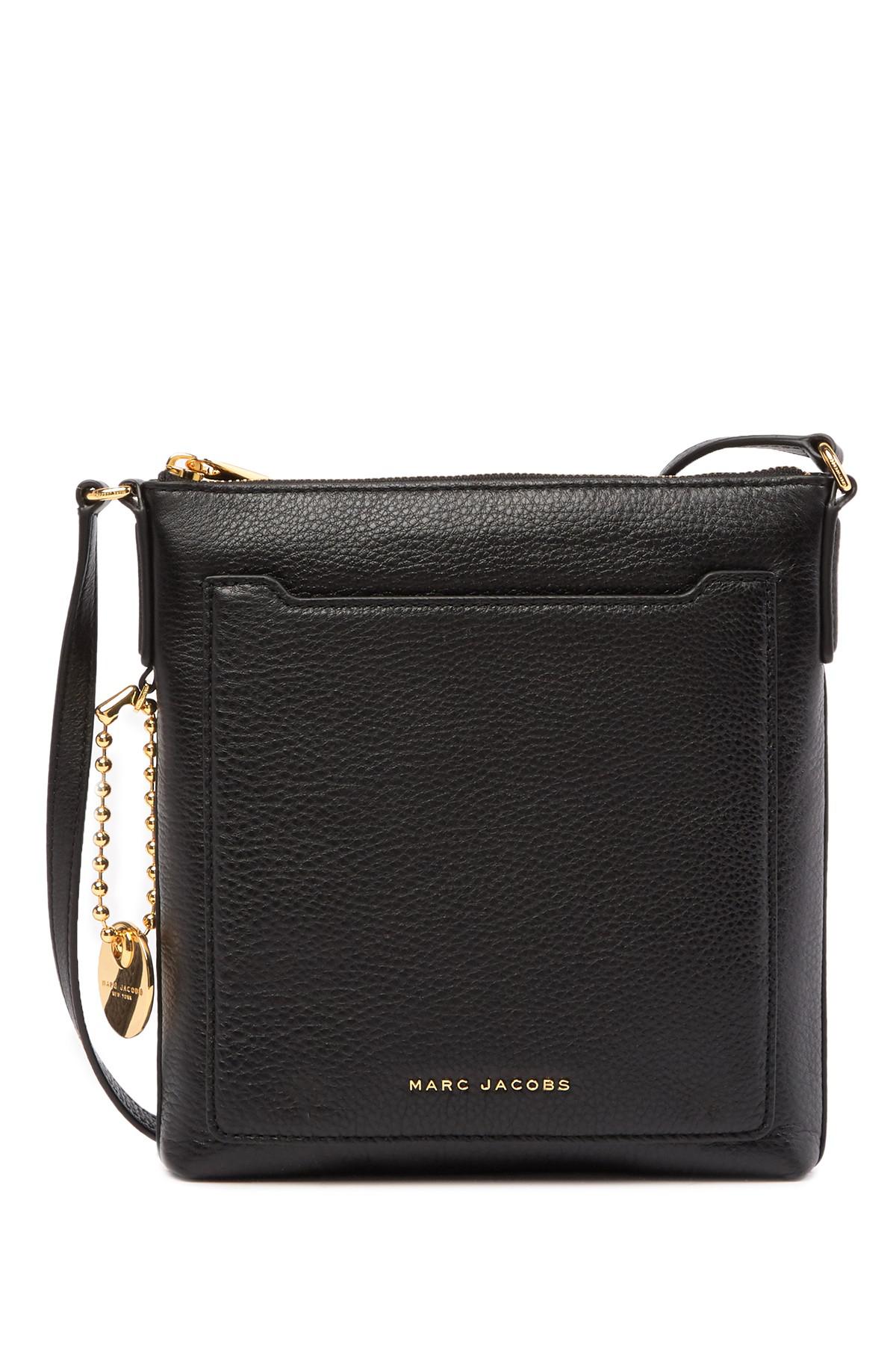 Marc Jacobs Tourist Ns Leather Crossbody Bag in Black | Lyst