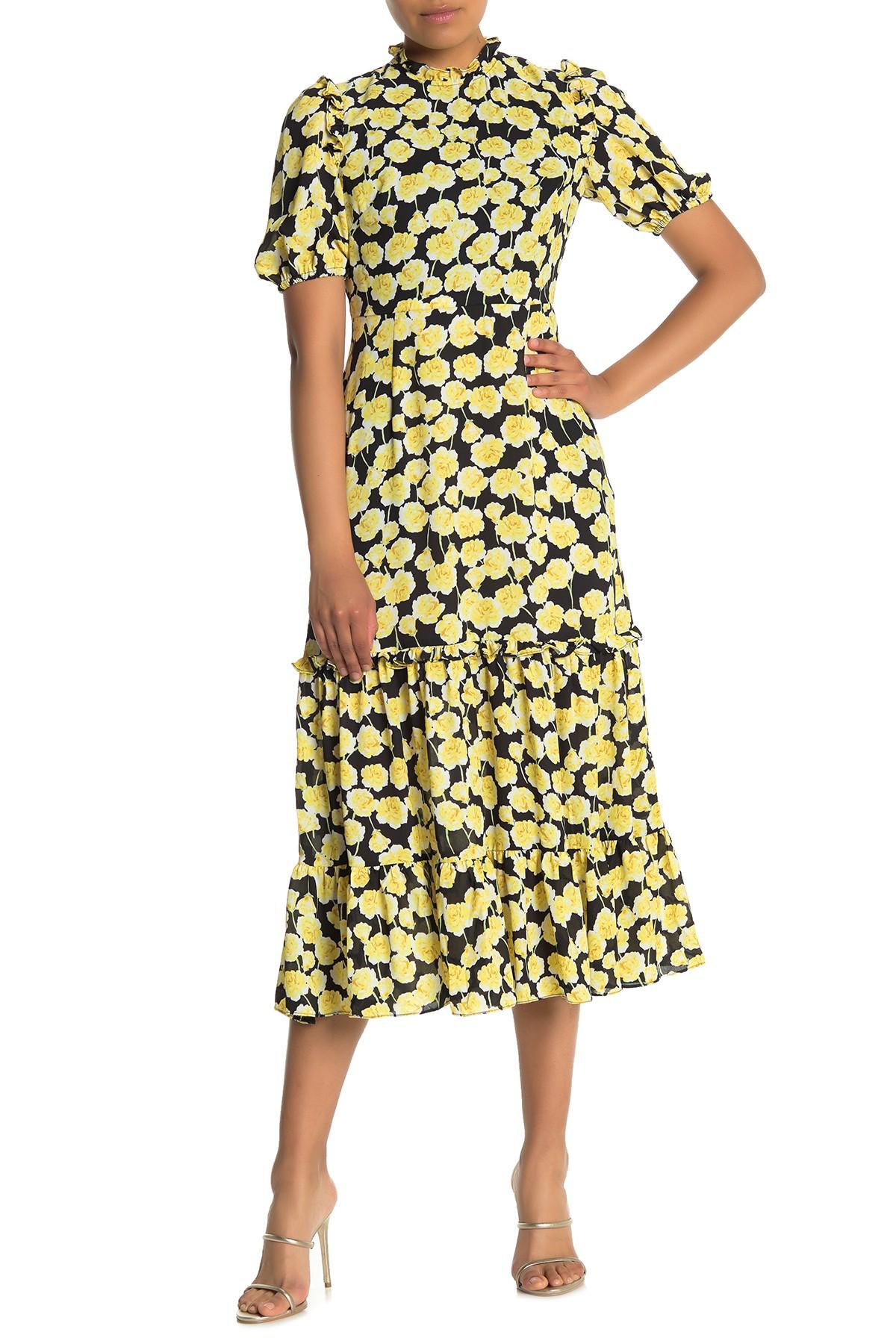 donna morgan yellow dress