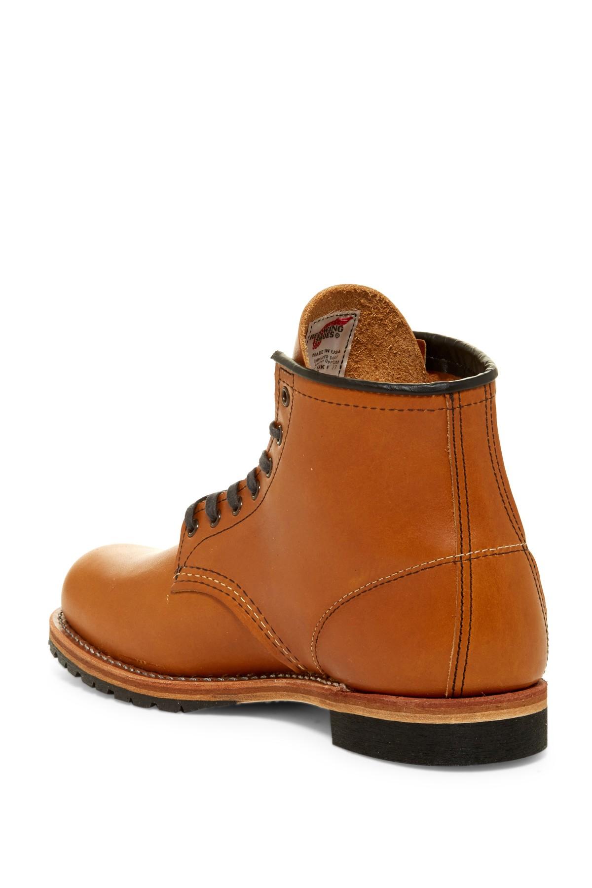 red wing chestnut leather lace